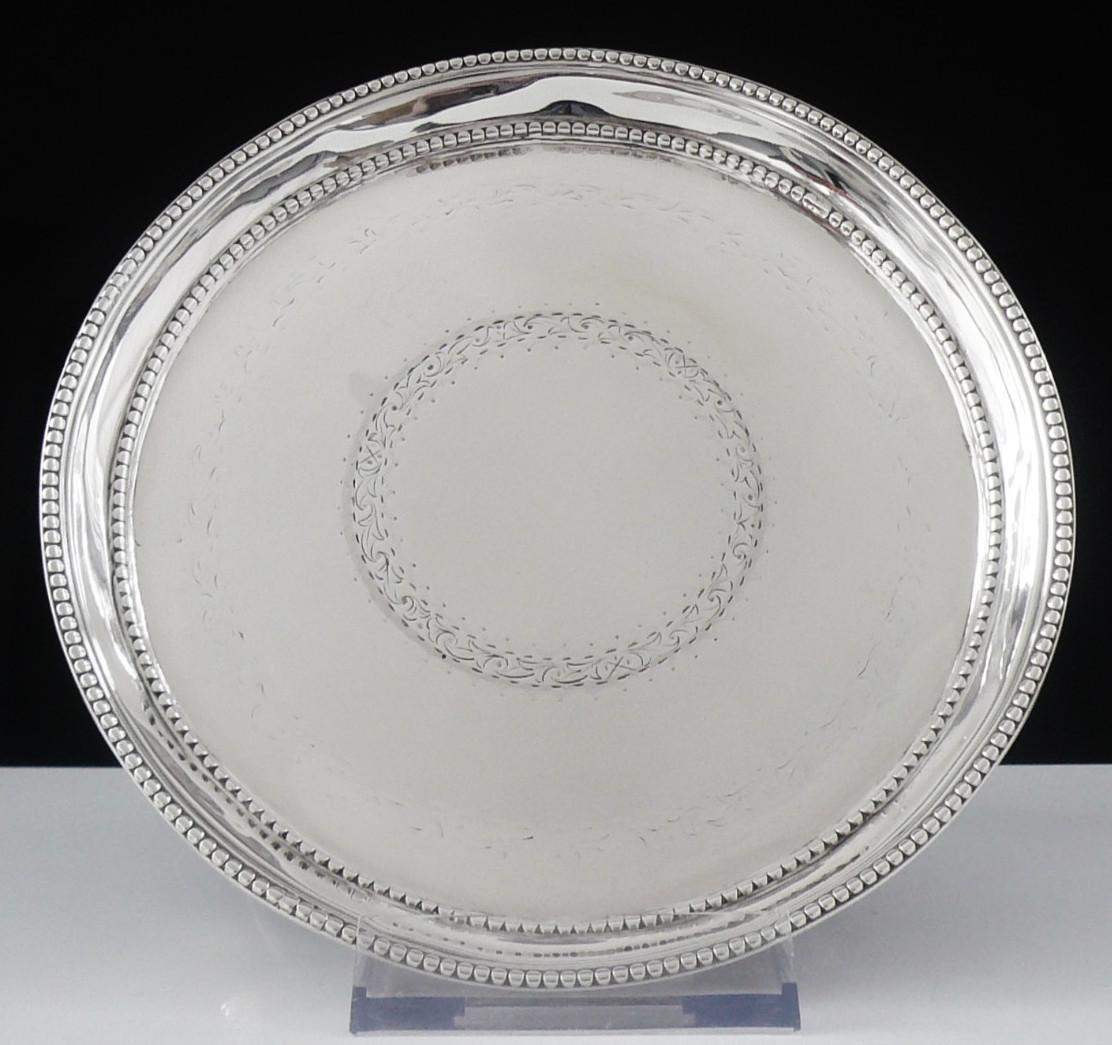Sterling Silver Card Tray - Richard Carter - London 1778 (1 of 10) Sterling Silver Card Tray - Richard Carter - London 1778 (1 of 10)