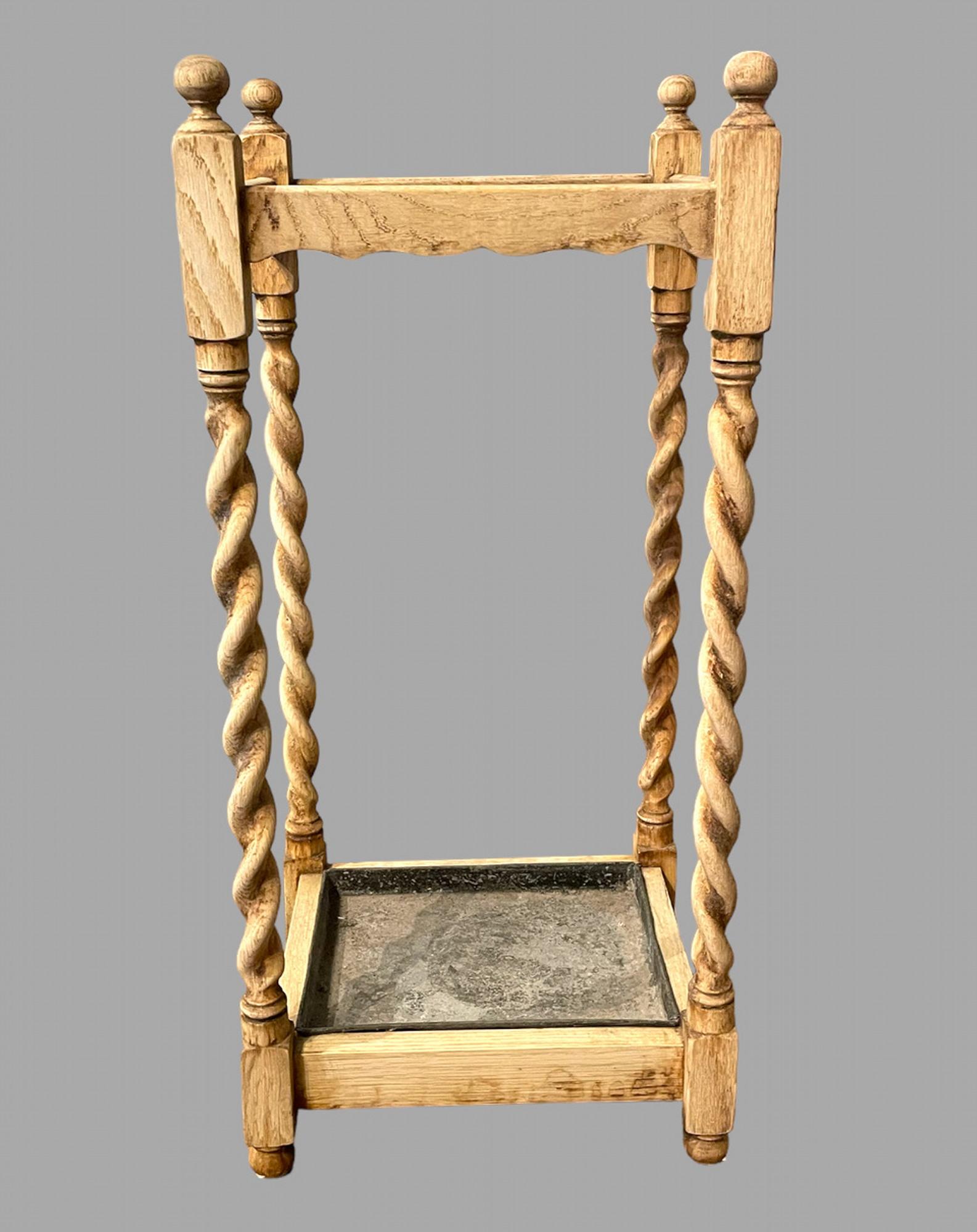 A Bleached Oak Stick Stand (1 of 4) A Bleached Oak Stick Stand (1 of 4)