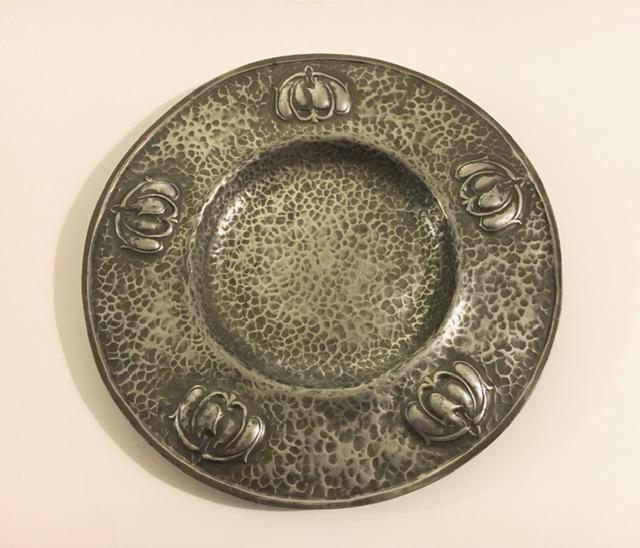 Hammered Pewter Art Nouveau Charger by Sweeneys of Bradford (1 of 2)