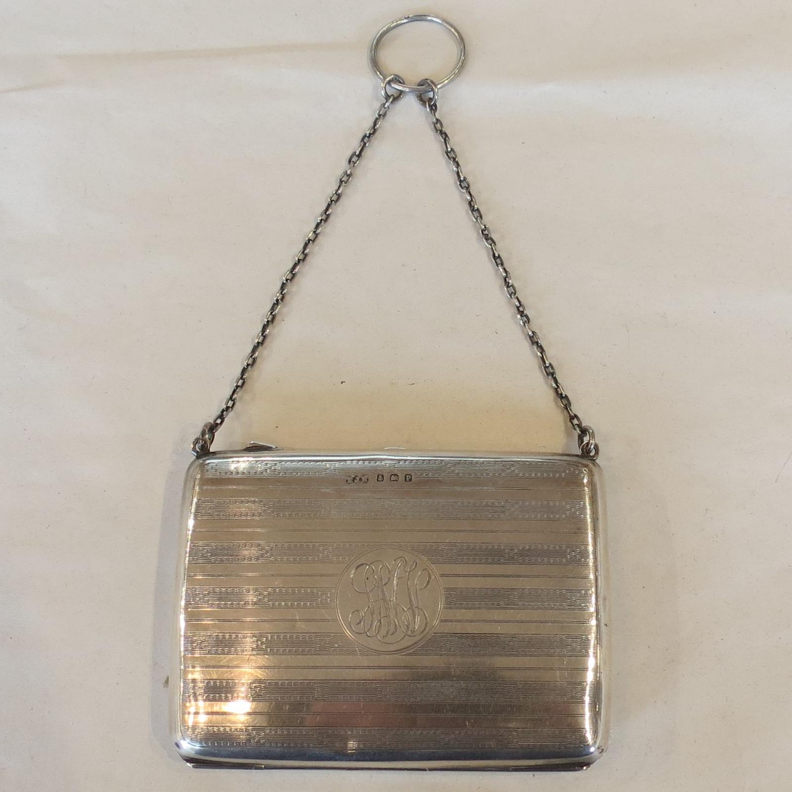 Art Deco, Silver Card Case - 1939 (1 of 8)