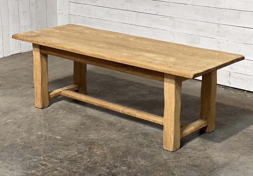 French Square Leg Bleached Oak Farmhouse Dining Table (1 of 1) French Square Leg Bleached Oak Farmhouse Dining Table (1 of 1)