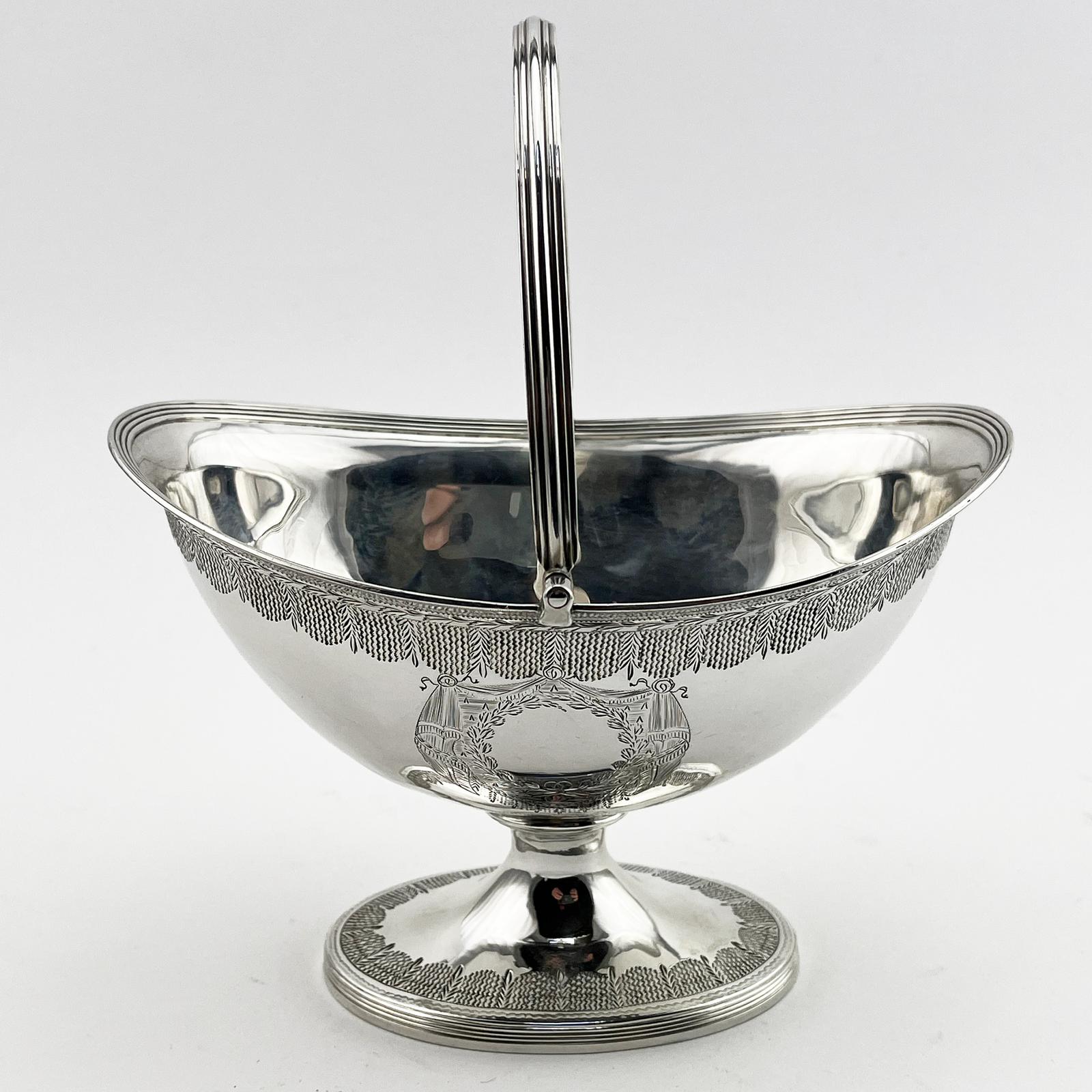 Henry Chawner Georgian Sterling Silver Sugar Basket (1 of 6) Henry Chawner Georgian Sterling Silver Sugar Basket (1 of 6)