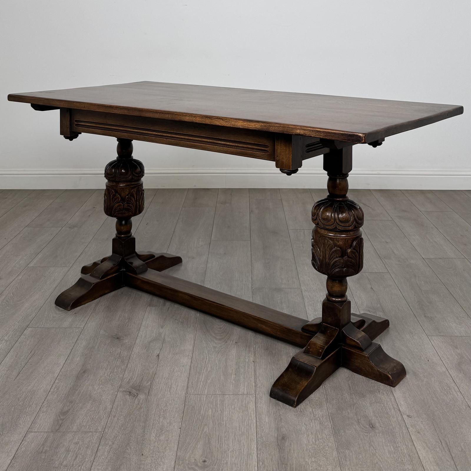Antique 20th Century Refractory Style Dining Table In Oak (1 of 6) Antique 20th Century Refractory Style Dining Table In Oak (1 of 6)