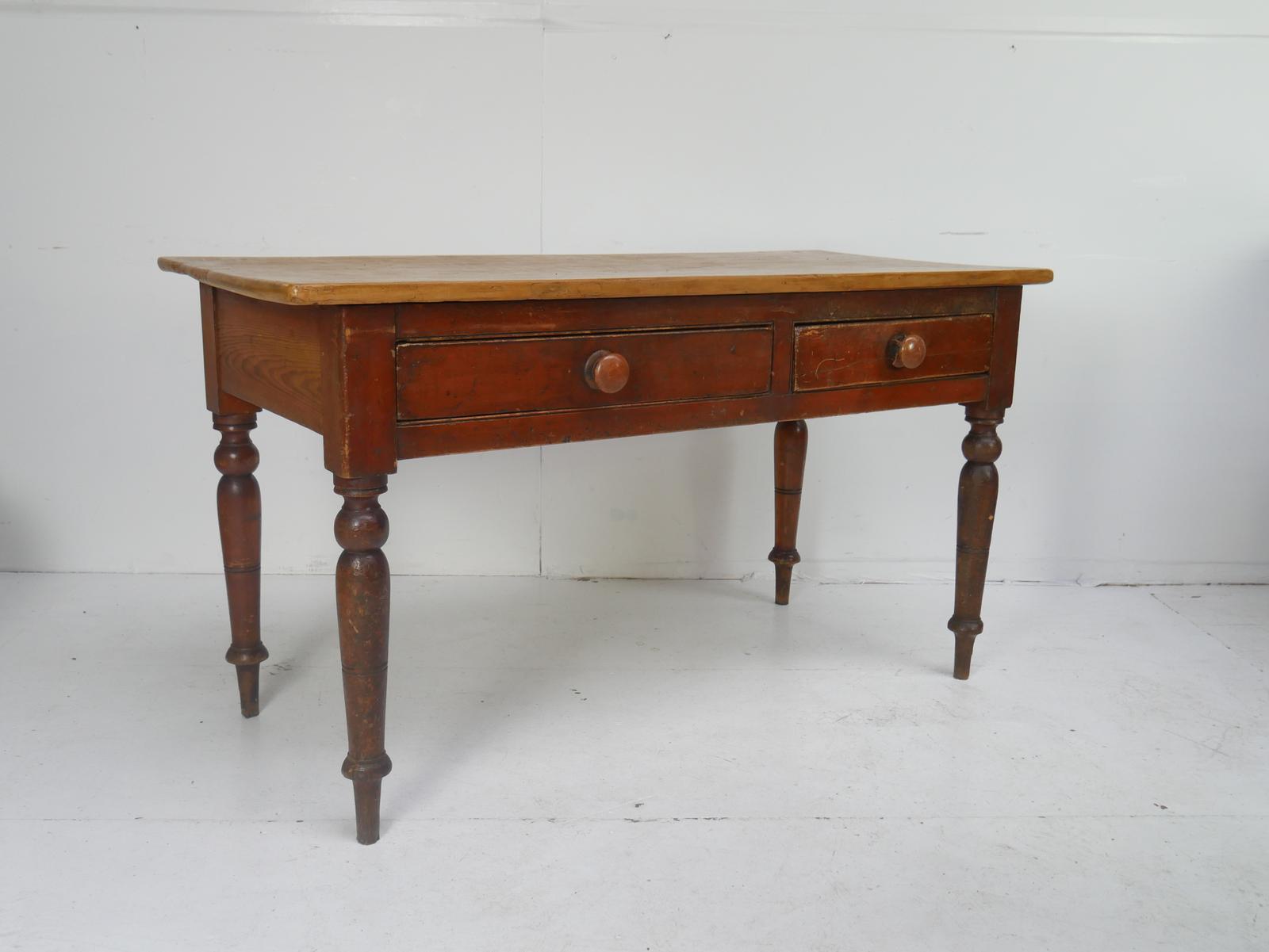 Pine Kitchen Table (138cm Long) (1 of 13)