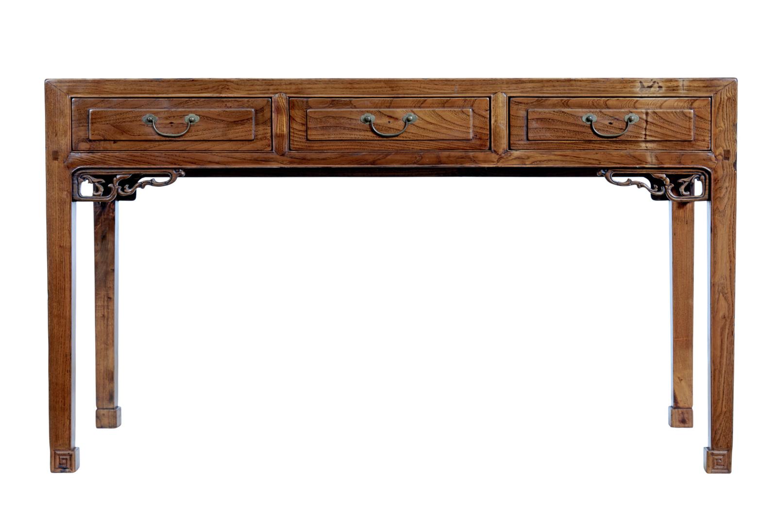 19th Century Elm Chinese Console Table Sideboard (1 of 10)