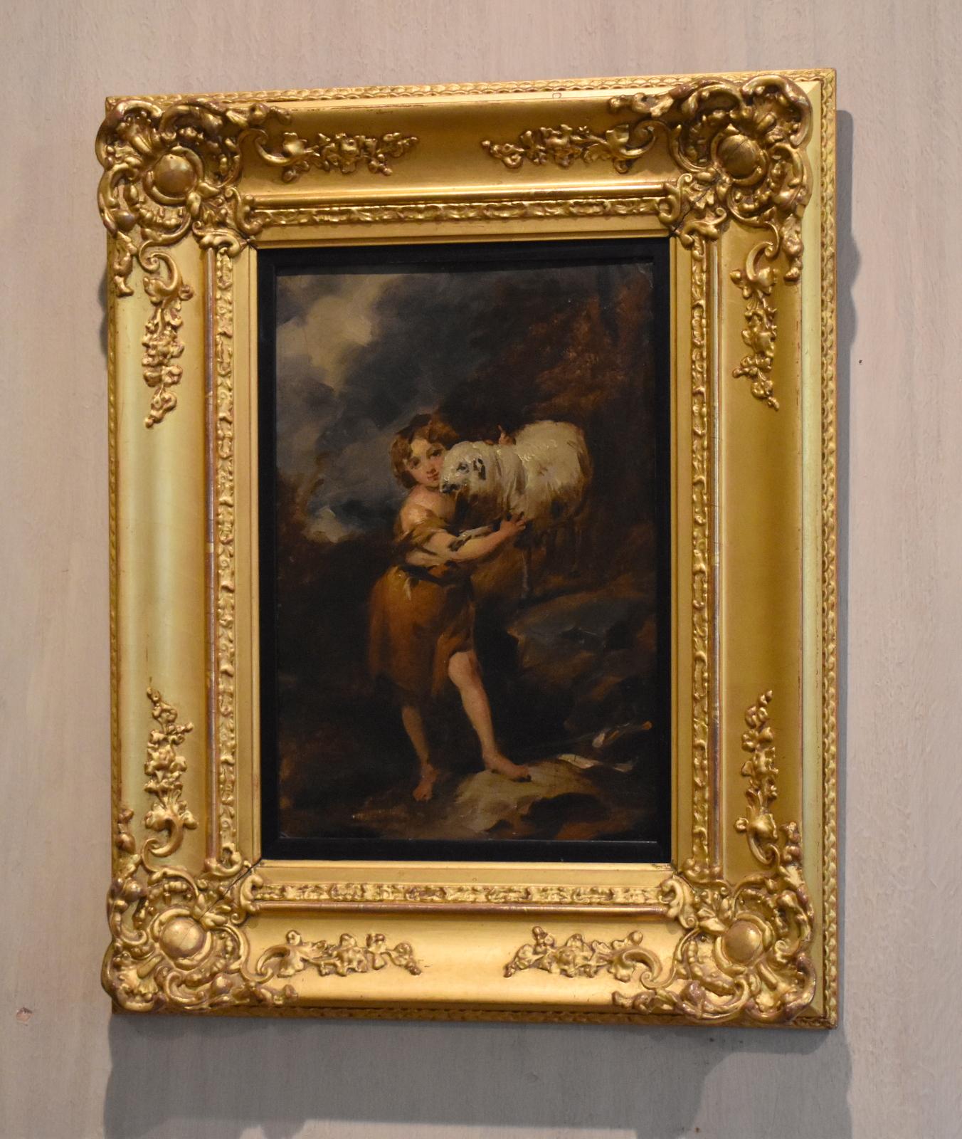 Oil Painting After Murillo, The Infant Saint John (1 of 6) Oil Painting After Murillo, The Infant Saint John (1 of 6)