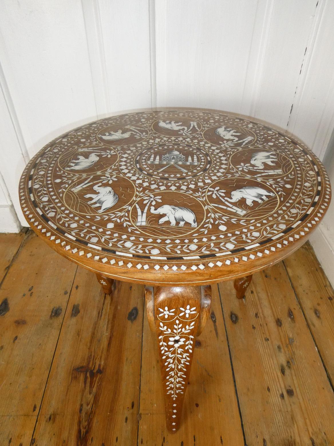 Mid 20th century Round Indian Table (1 of 5) Mid 20th century Round Indian Table (1 of 5)