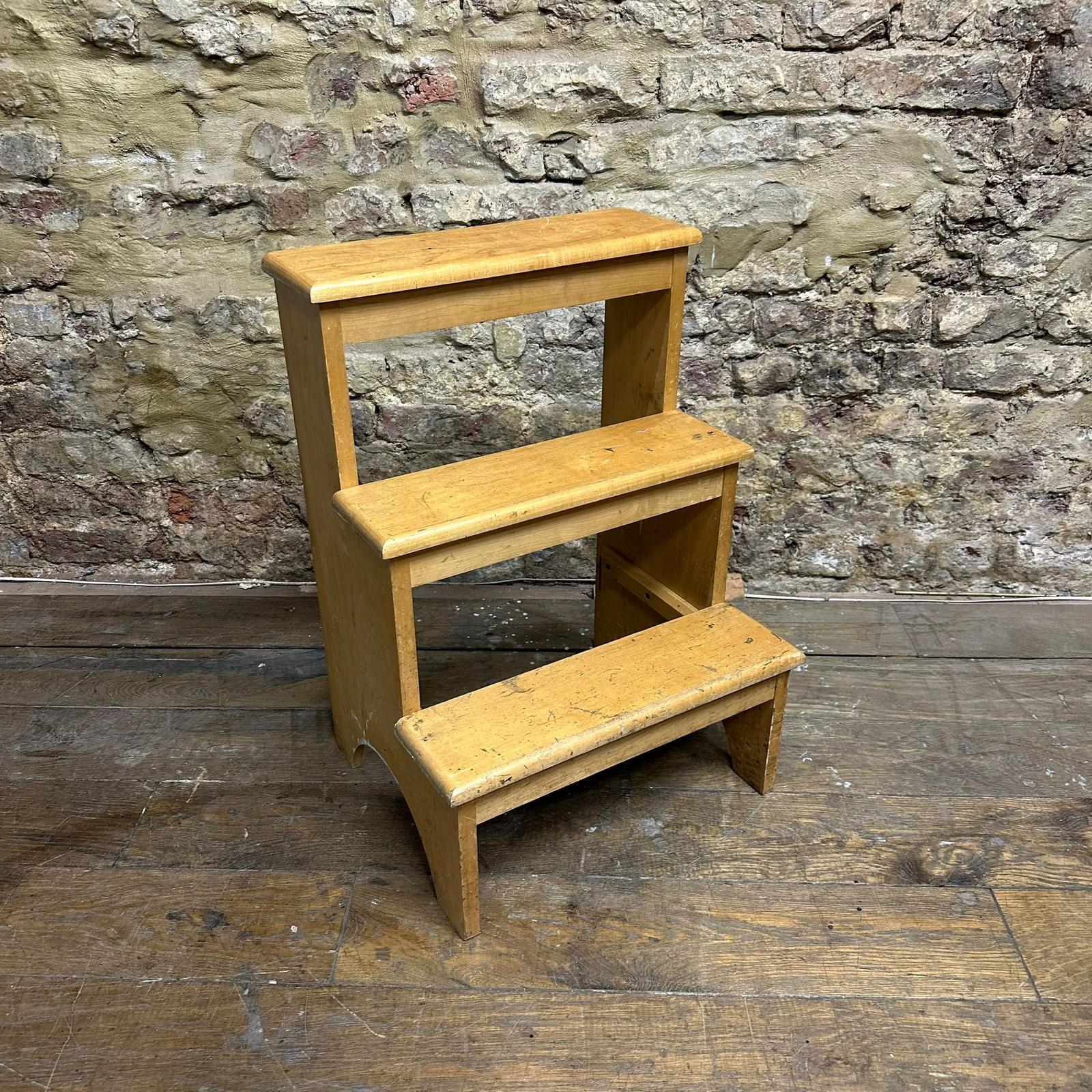 Waxed Pine Step Stool (1 of 5) Waxed Pine Step Stool (1 of 5)