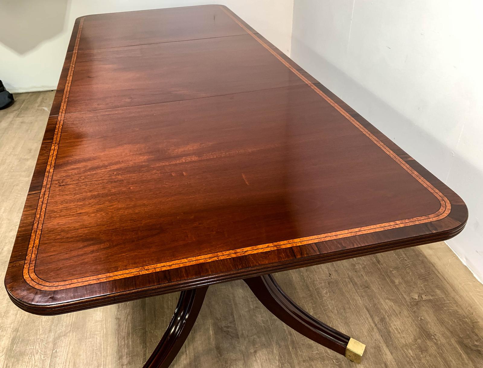 Mahogany Twin Pilar Dining Table Seats 12 (1 of 14) Mahogany Twin Pilar Dining Table Seats 12 (1 of 14)