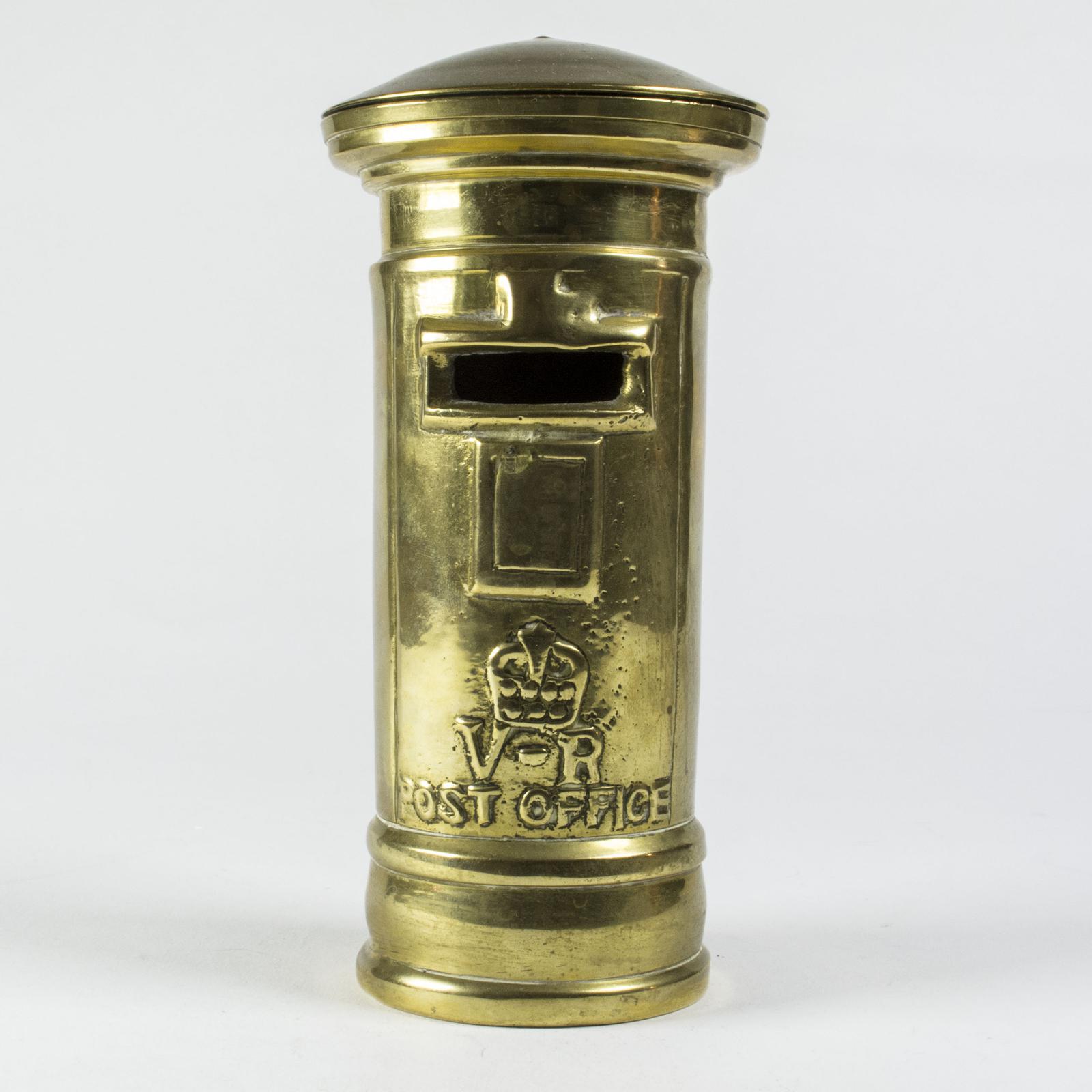 Vintage Brass Royal Mail Money Box 3562 / LA317961