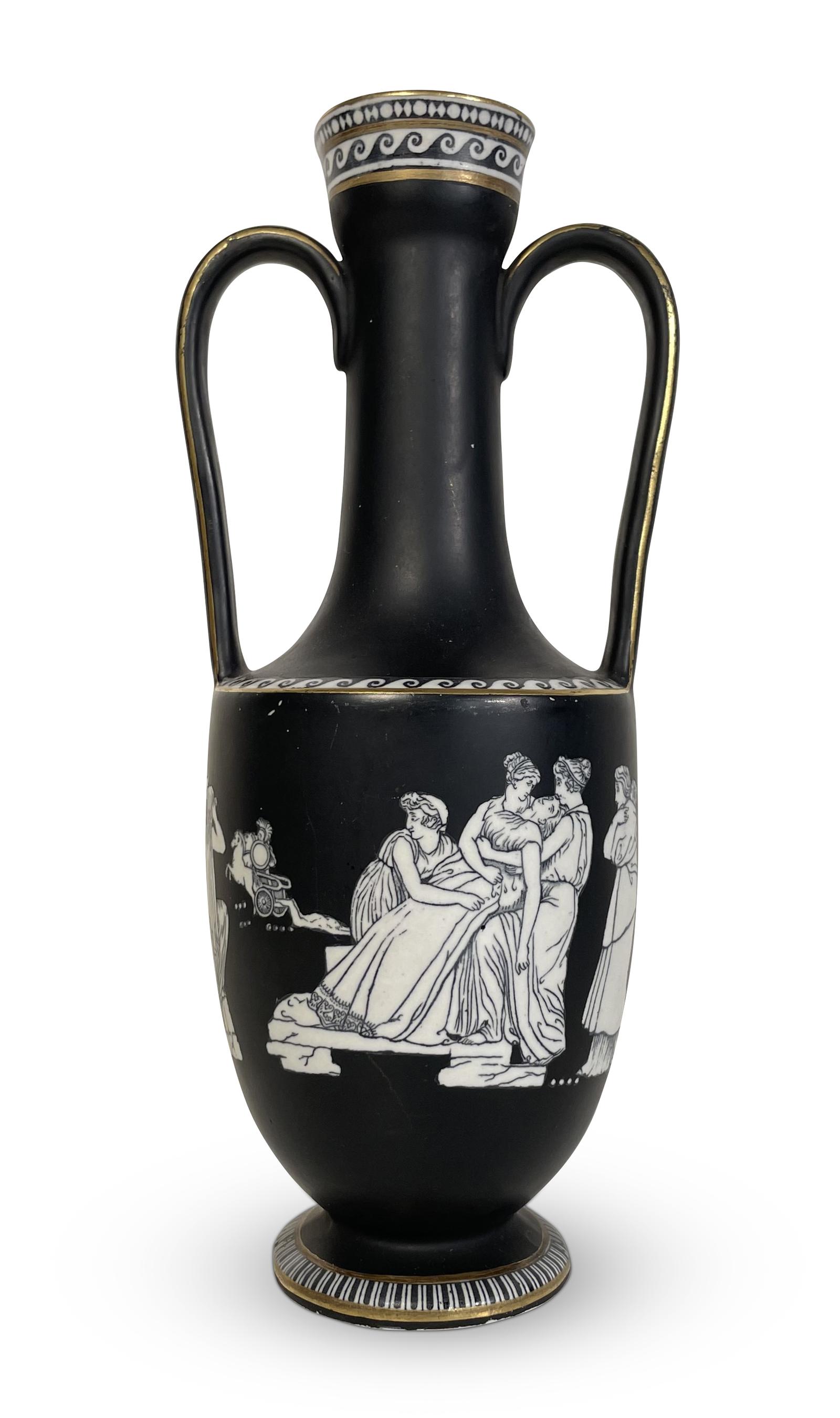 Neo-classical Pratt Ware Vase (1 of 6)