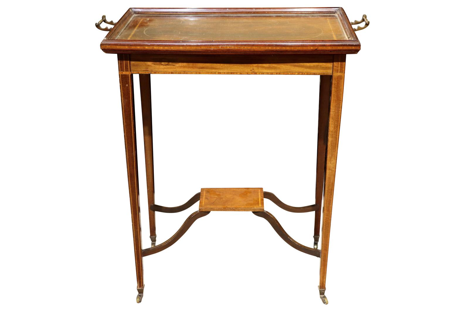 Edwardian Inlaid Mahogany Tray Top Occasional Table c.1905 (1 of 6) Edwardian Inlaid Mahogany Tray Top Occasional Table c.1905 (1 of 6)
