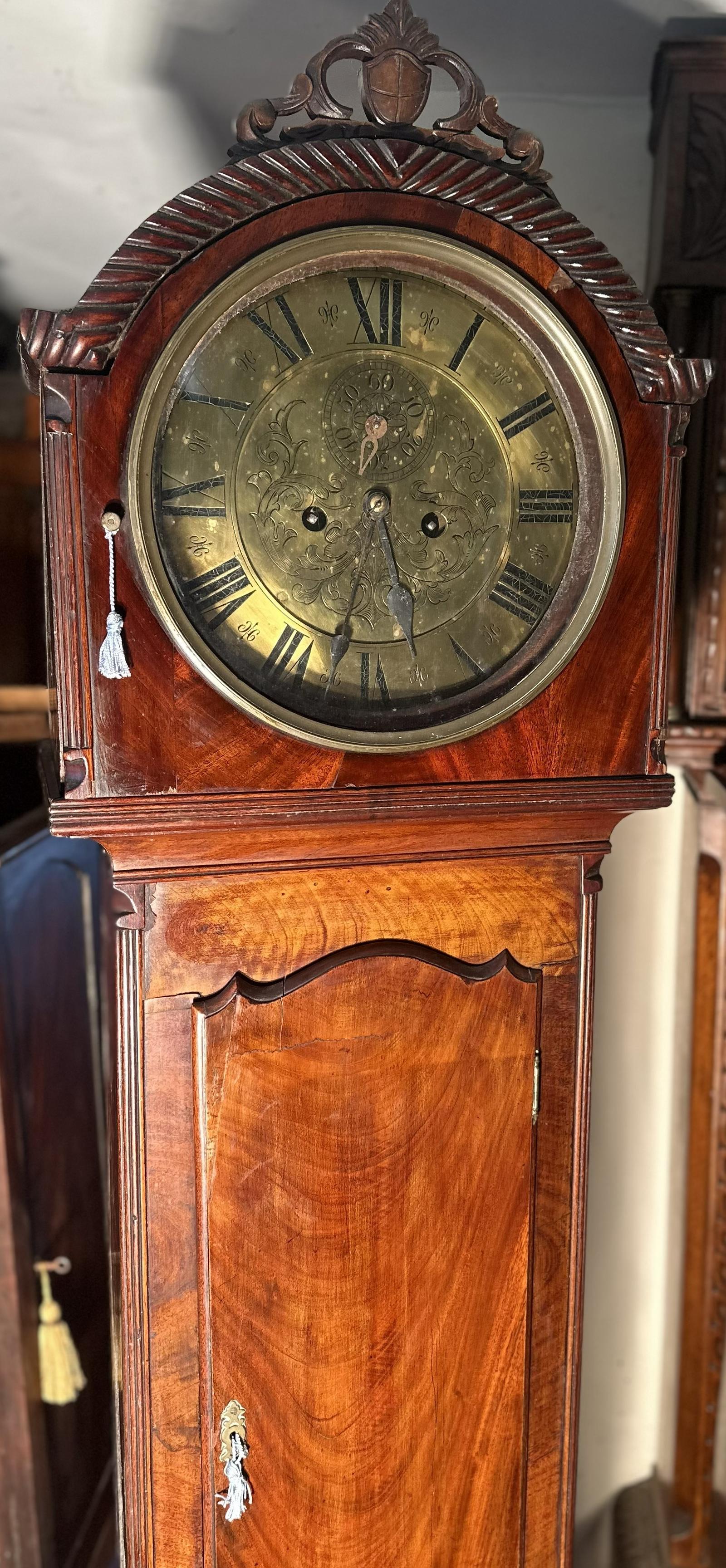 Antique Brass Dial Longcase Clock (1 of 5) Antique Brass Dial Longcase Clock (1 of 5)