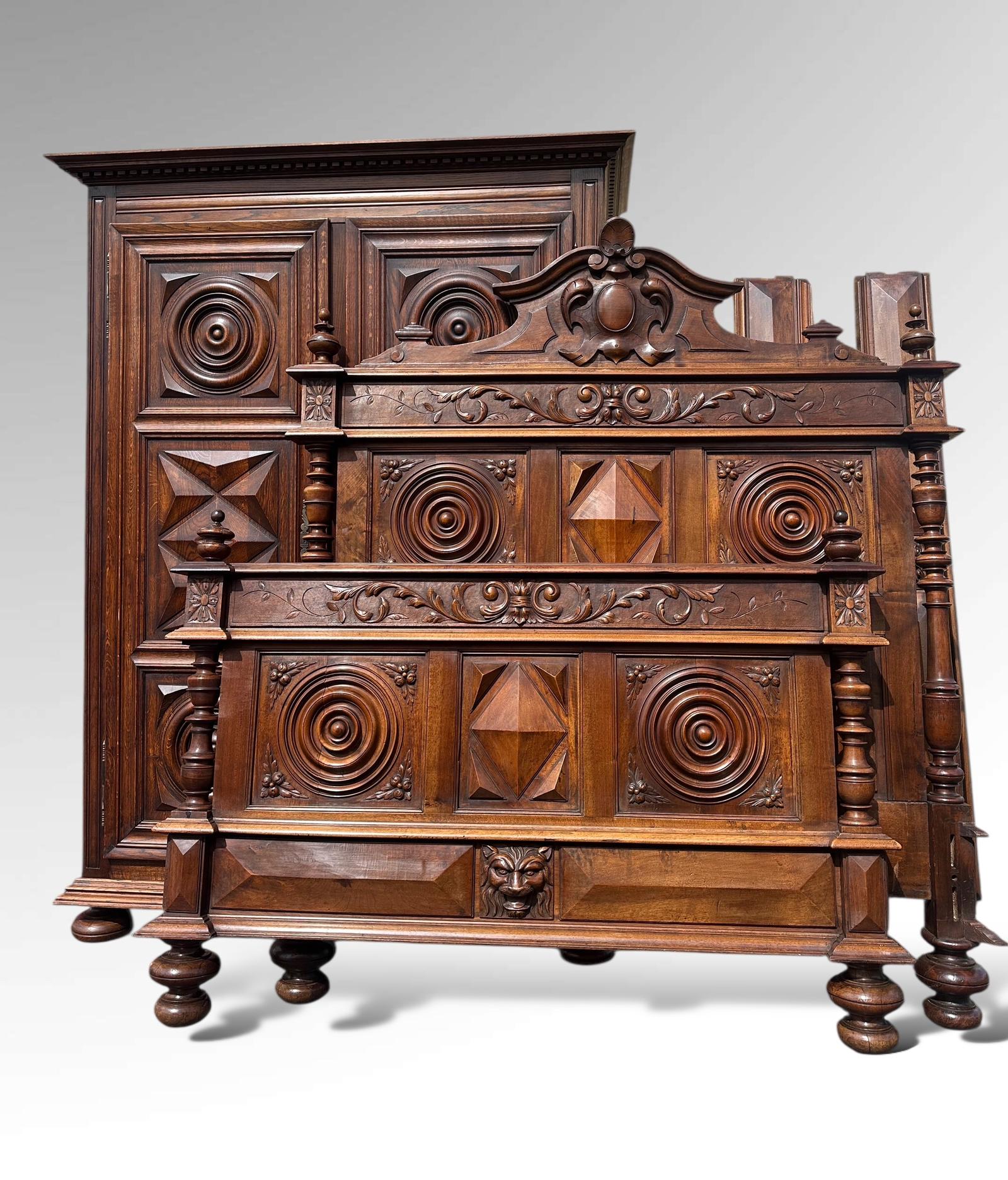 Antique French Bedroom Suite - Bed, Armoire, Bedside Tables (1 of 23) Antique French Bedroom Suite - Bed, Armoire, Bedside Tables (1 of 23)