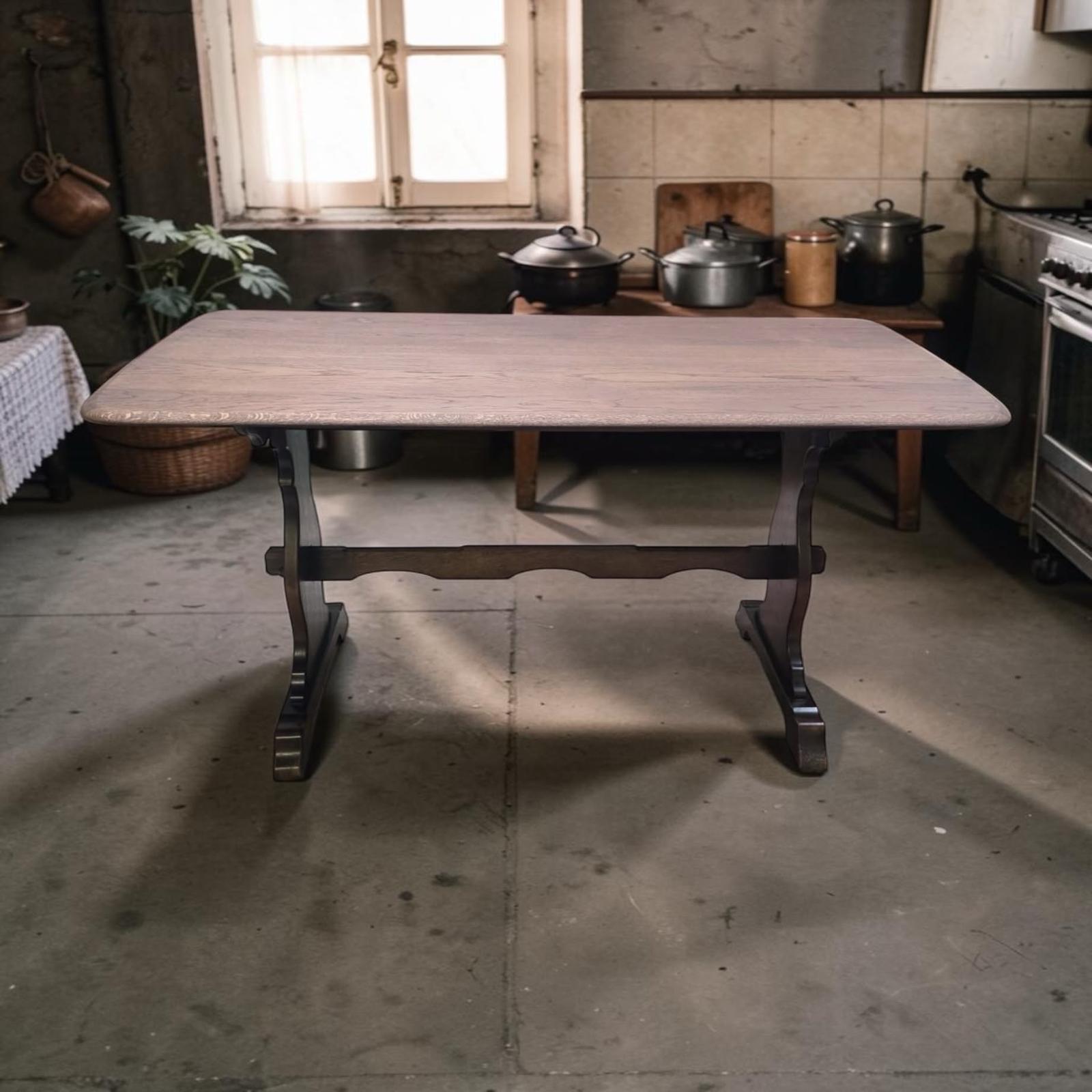 Vintage Oak Refectory Dining Table / James Lupton & Sons / C1960 (1 of 10) Vintage Oak Refectory Dining Table / James Lupton & Sons / C1960 (1 of 10)