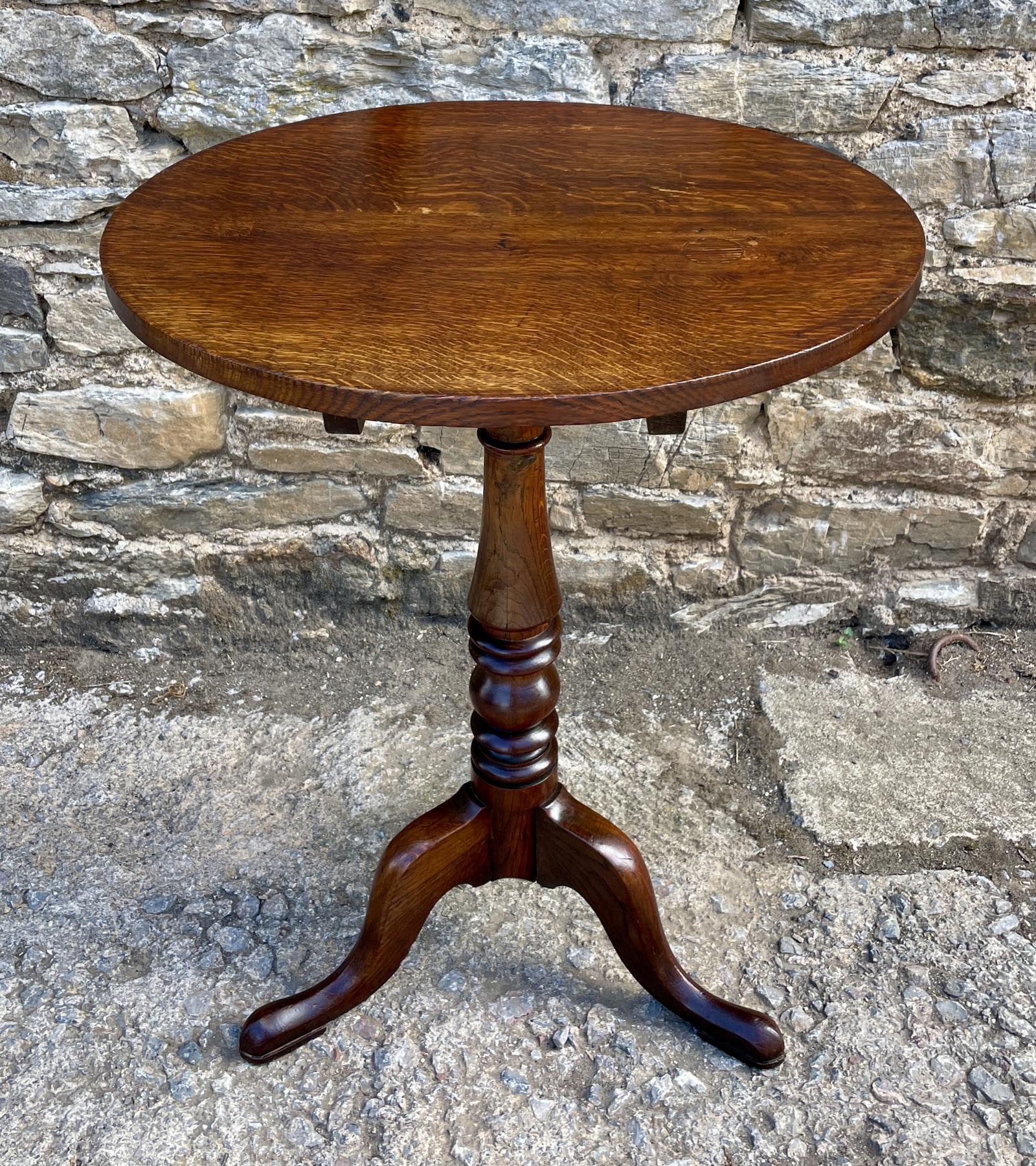 Georgian Oak Tilt Top Wine Table (1 of 16) Georgian Oak Tilt Top Wine Table (1 of 16)