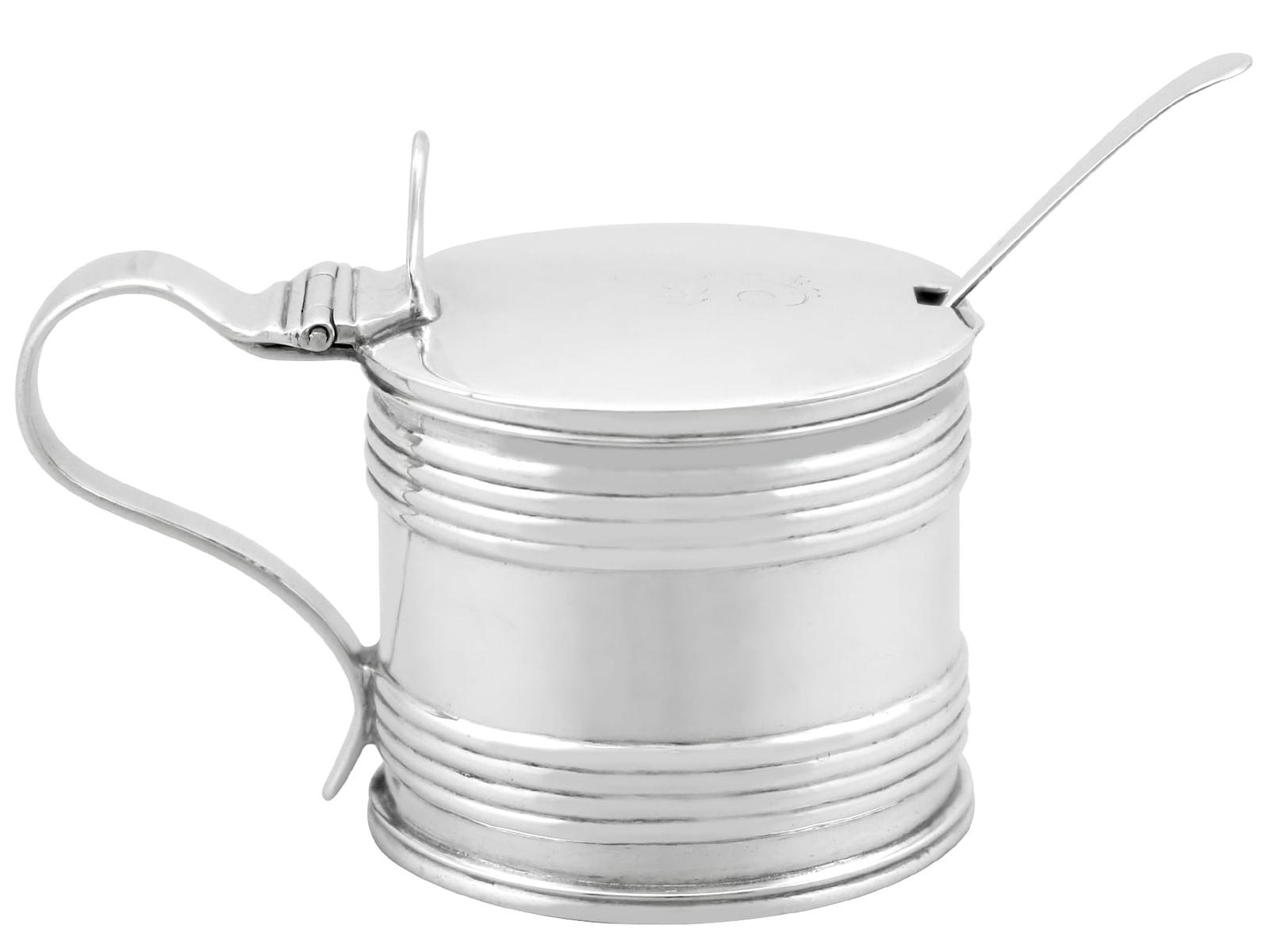 Antique Georgian Newcastle Sterling Silver Mustard Pot by Ann Robertson (1 of 13)