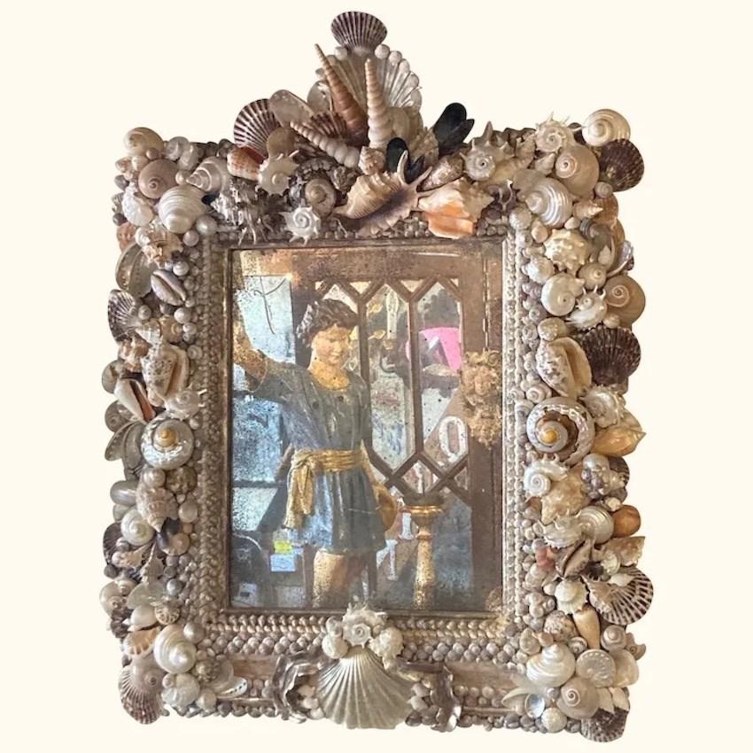 Mid Century Seashell Mirror (1 of 6)