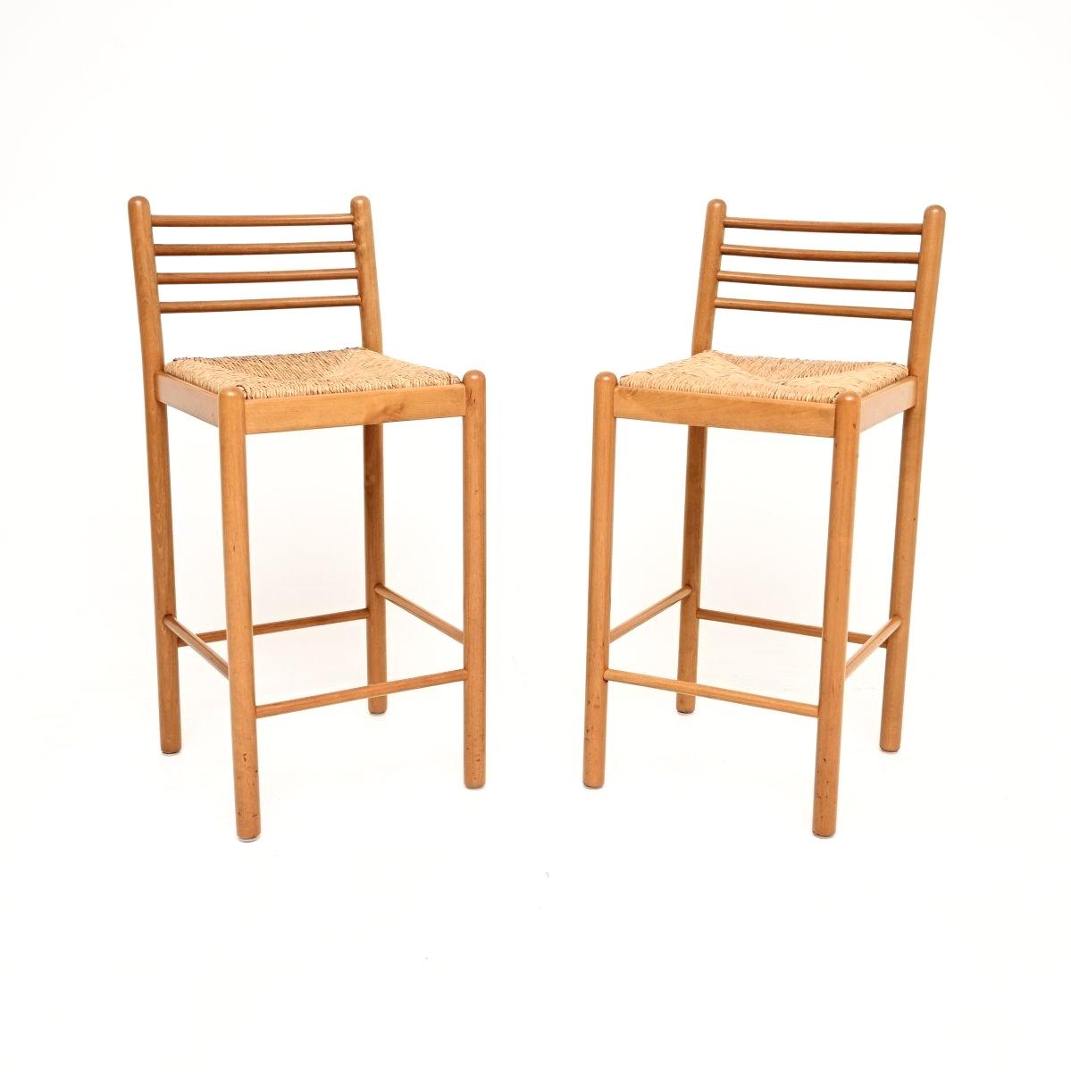 Pair of Vintage Italian Bar Stools (1 of 10) Pair of Vintage Italian Bar Stools (1 of 10)