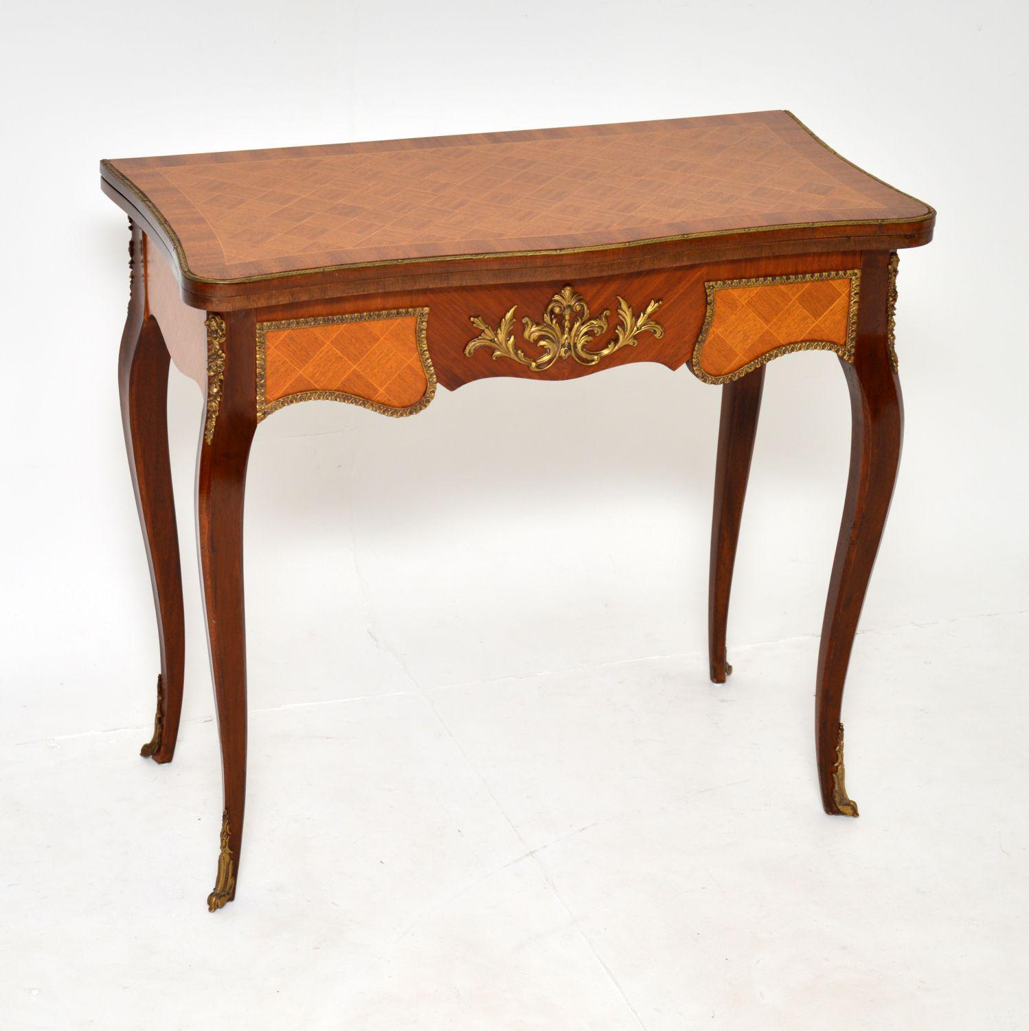 Antique French Inlaid Parquetry Card Table (1 of 12) Antique French Inlaid Parquetry Card Table (1 of 12)