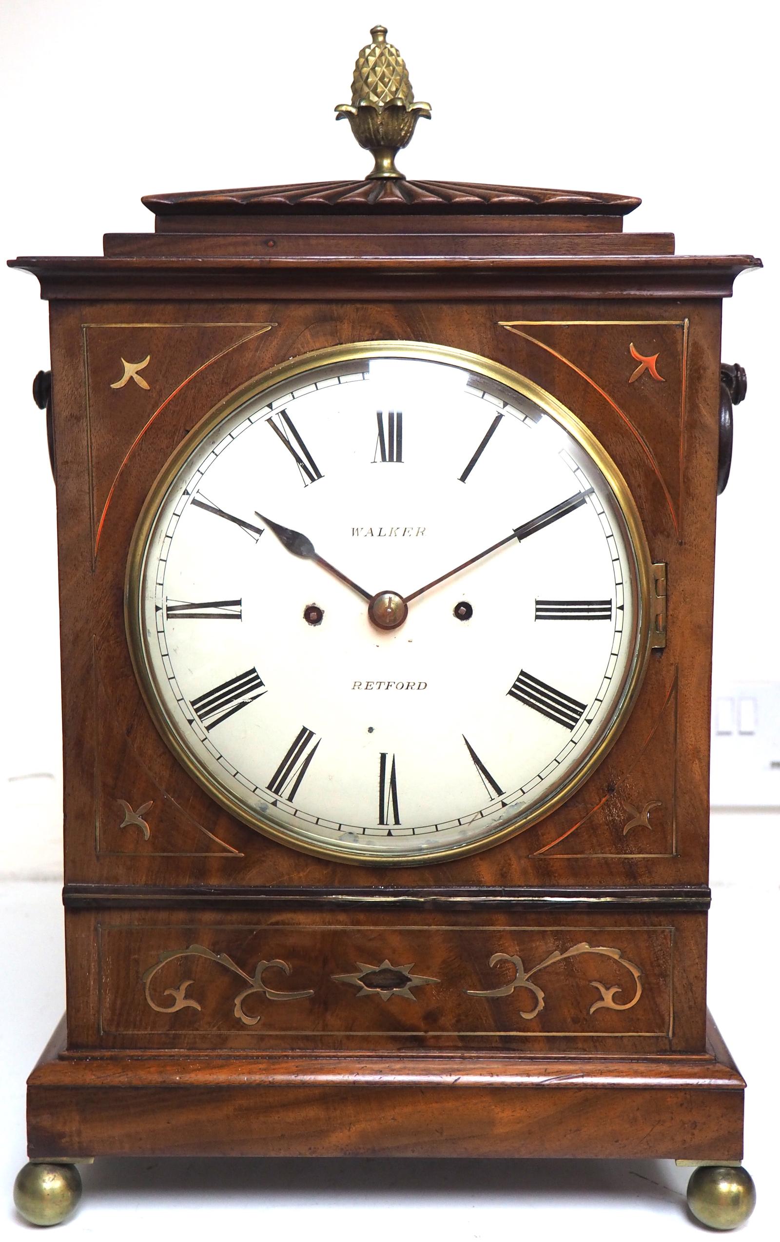 Antique English Twin Fusee Bracket Clock by Walker Retford 8 Day Fusee Striking Mantel Clock (1 of 15) Antique English Twin Fusee Bracket Clock by Walker Retford 8 Day Fusee Striking Mantel Clock (1 of 15)