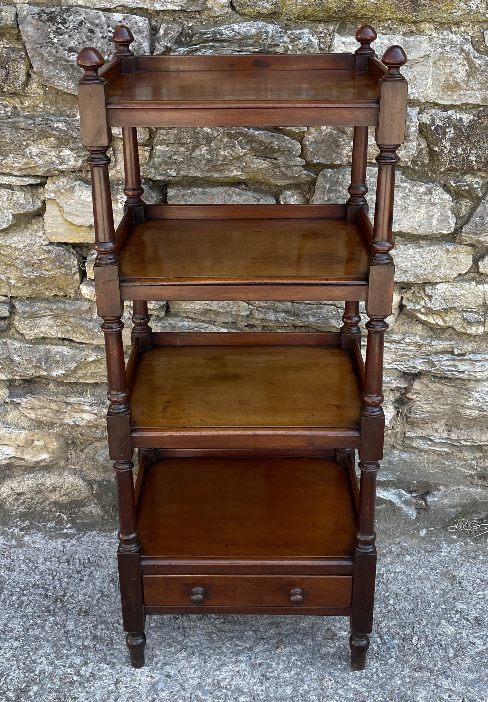Victorian Mahogany Four Tier Whatnot (1 of 20) Victorian Mahogany Four Tier Whatnot (1 of 20)