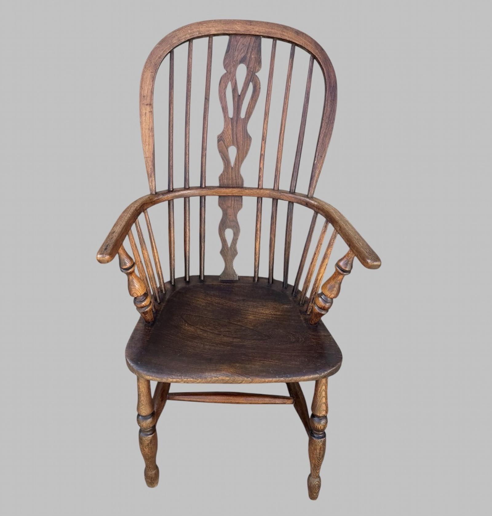 19th Century Ash & Elm Hoop-back Windsor Armchair (1 of 8) 19th Century Ash & Elm Hoop-back Windsor Armchair (1 of 8)