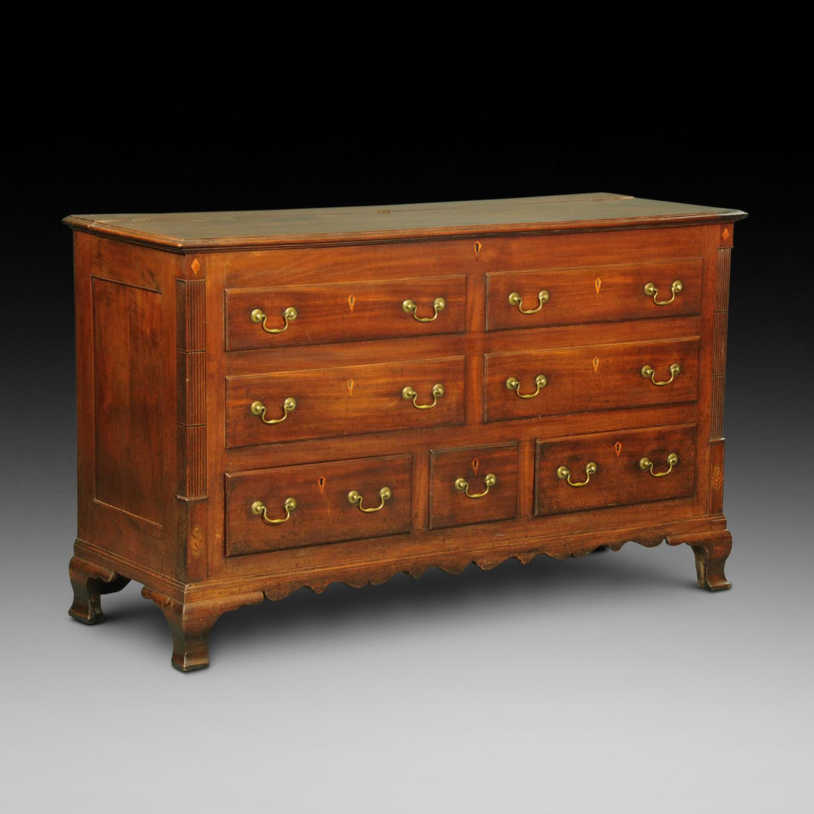 George III Mahogany Lancashire Mule Chest (1 of 7)
