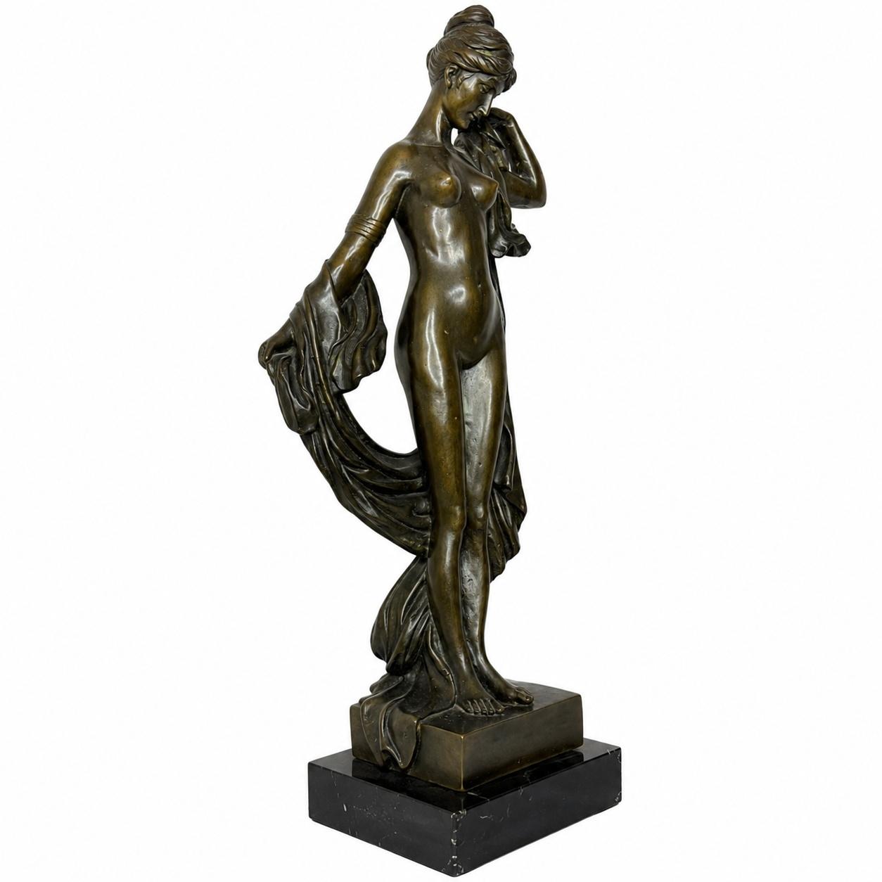 French Bronze La Source Nude Figure After Auguste Moreau After Auguste Moreau (French, 1834–1917) c.1900 (1 of 13) French Bronze La Source Nude Figure After Auguste Moreau After Auguste Moreau (French, 1834–1917) c.1900 (1 of 13)