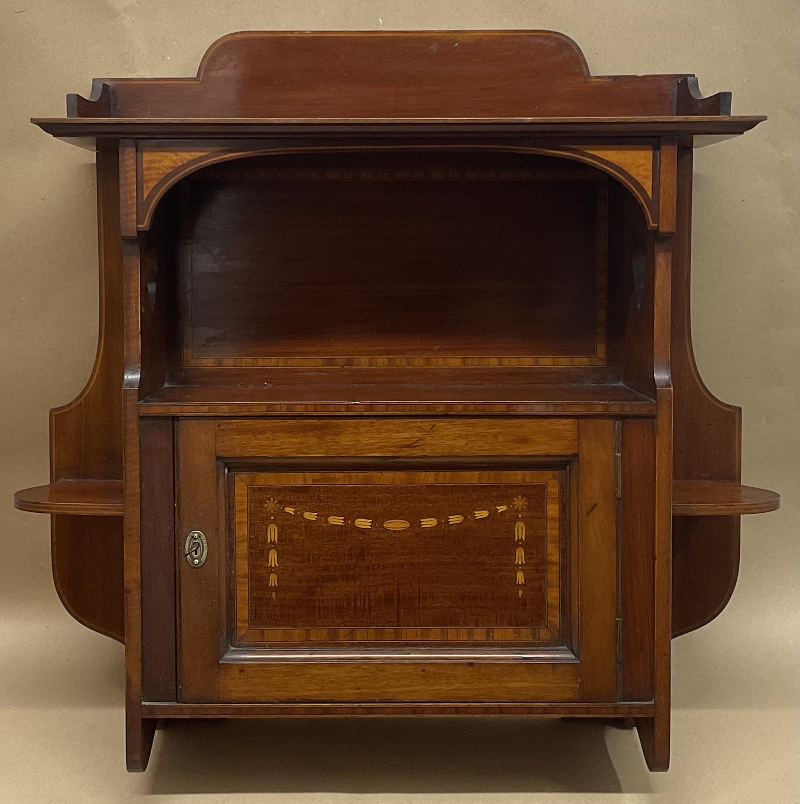 Arts & Crafts Mahogany Wall Cabinet Shapland & Petter Style Antique c.1900 (1 of 10) Arts & Crafts Mahogany Wall Cabinet Shapland & Petter Style Antique c.1900 (1 of 10)