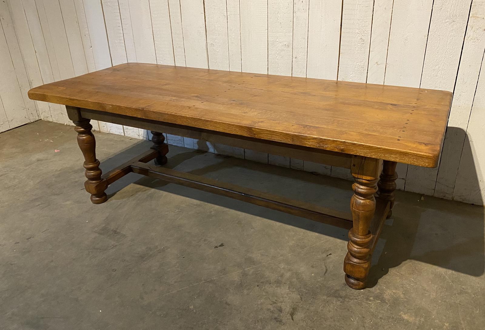 Oak Farmhouse Dining Table Lovely Colour & Patina (1 of 1)