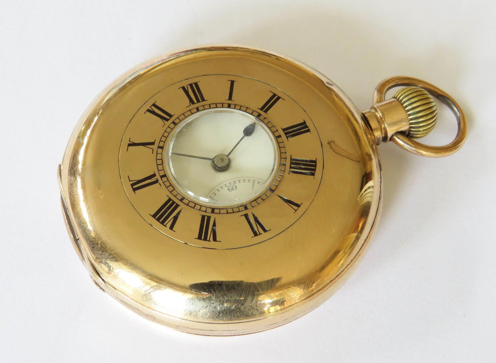 Pocket Watch: Antique IWC Half Hunter Pocket Watch c.1900 (1 of 6)