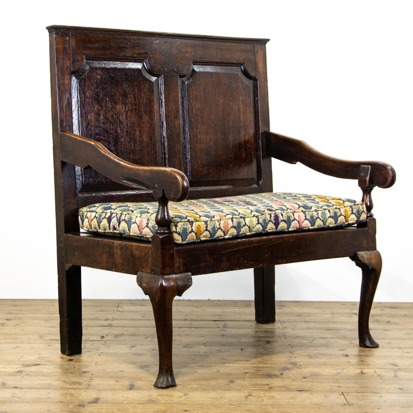 Small Antique Georgian Oak Settle (1 of 9) Small Antique Georgian Oak Settle (1 of 9)