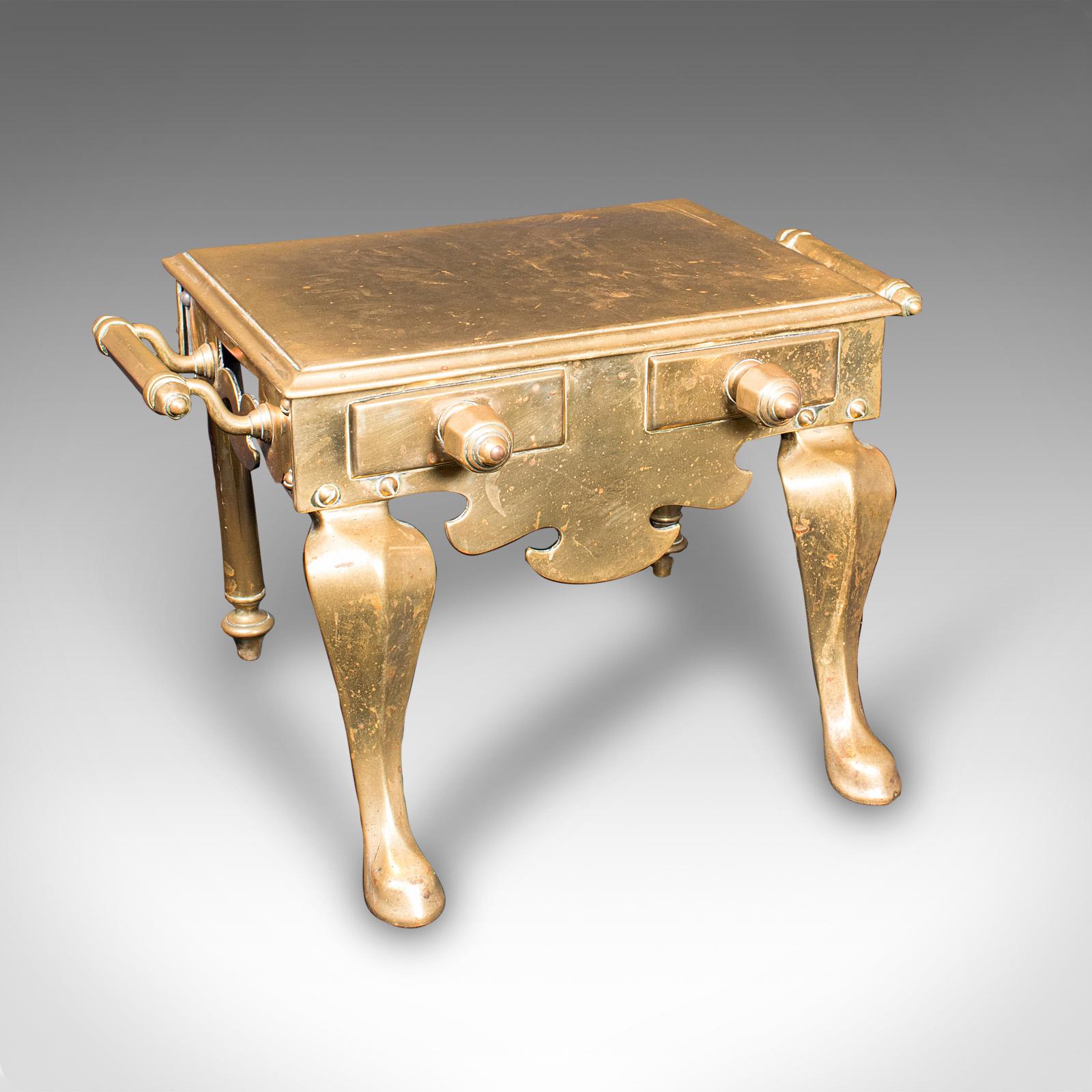 Antique Hearth Footman, English Brass, Fireplace Plate Warmer, Trivet, Victorian (1 of 10) Antique Hearth Footman, English Brass, Fireplace Plate Warmer, Trivet, Victorian (1 of 10)