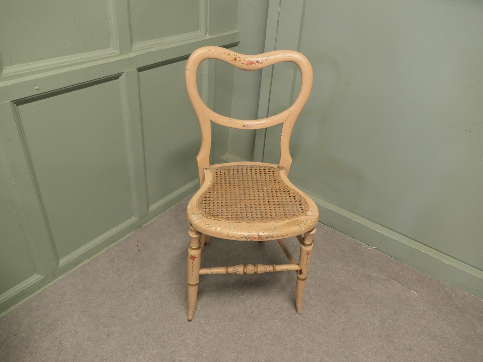 Victorian Painted Balloon Back Bedroom Chair (1 of 6) Victorian Painted Balloon Back Bedroom Chair (1 of 6)