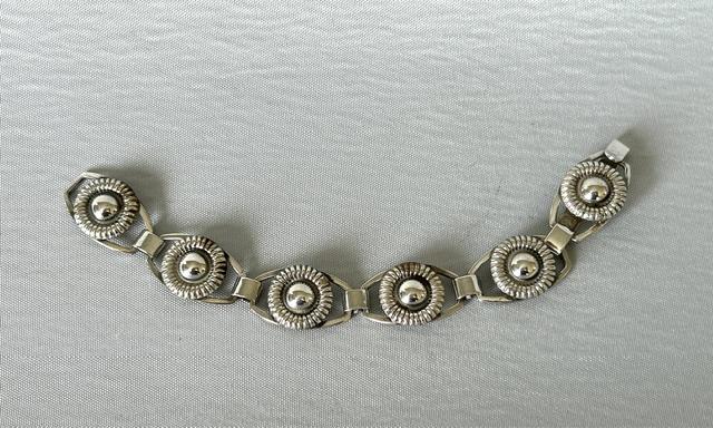 Danish Modernist Silver Panel Link Bracelet (1 of 7) Danish Modernist Silver Panel Link Bracelet (1 of 7)