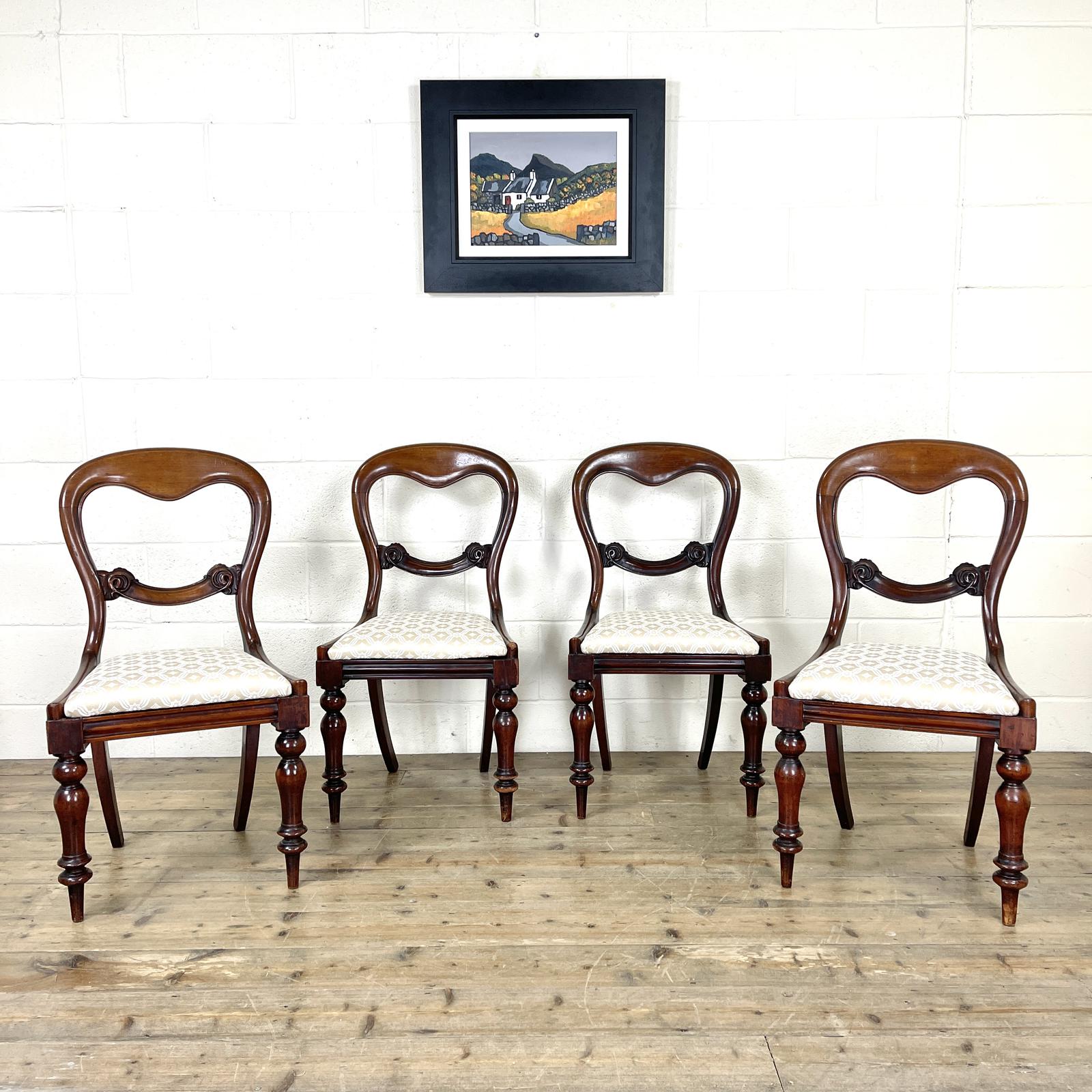 Set of Four Antique Mahogany Dining Chairs (1 of 9) Set of Four Antique Mahogany Dining Chairs (1 of 9)