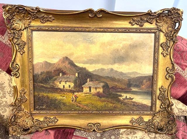 Framed Oil on Canvas Painting of a Rural North Wales Scene, by Artist Martin M. Jacobi (1 of 3)