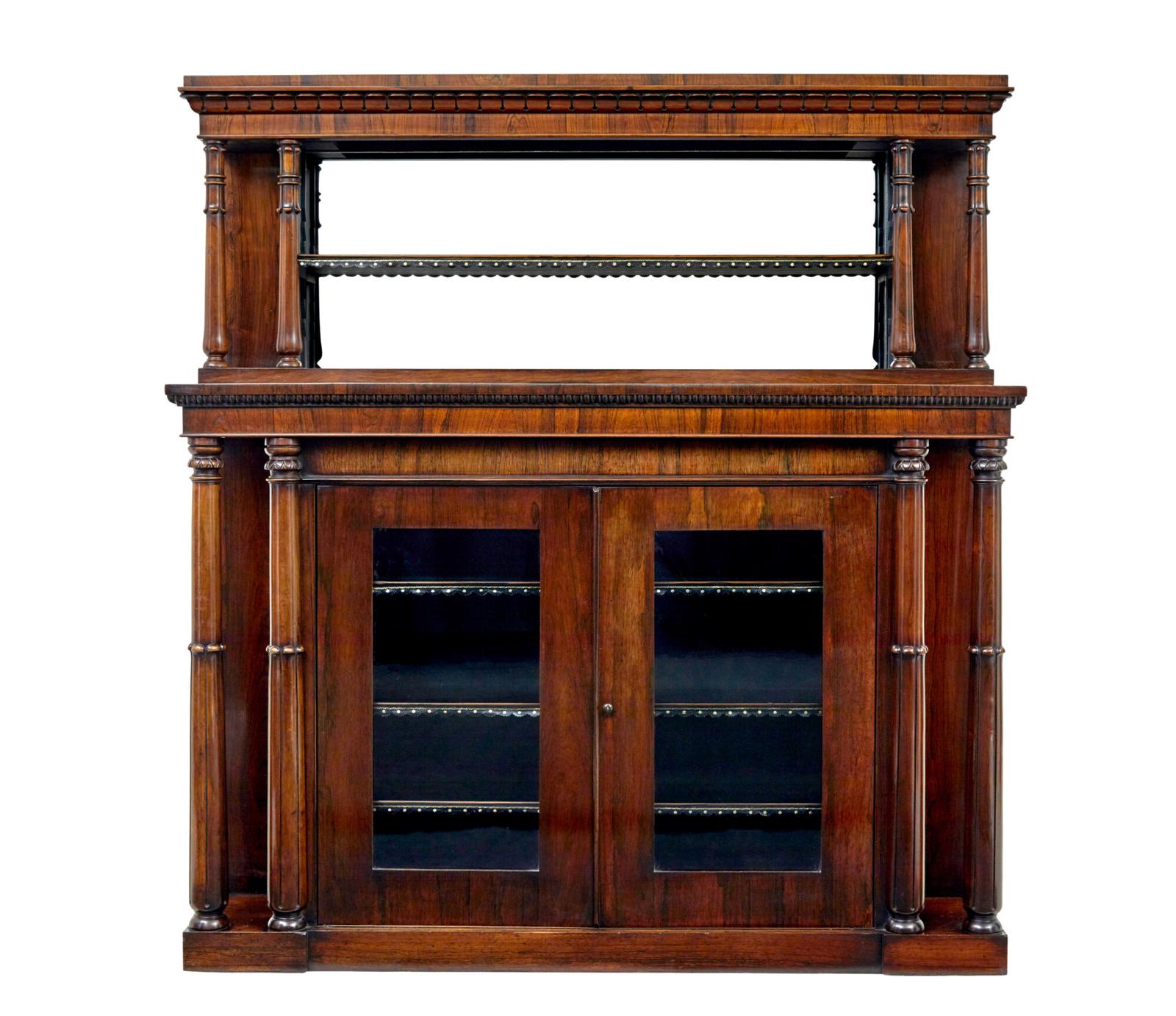 Mid 19th Century Palisander Mirrored Chiffionier (1 of 9)