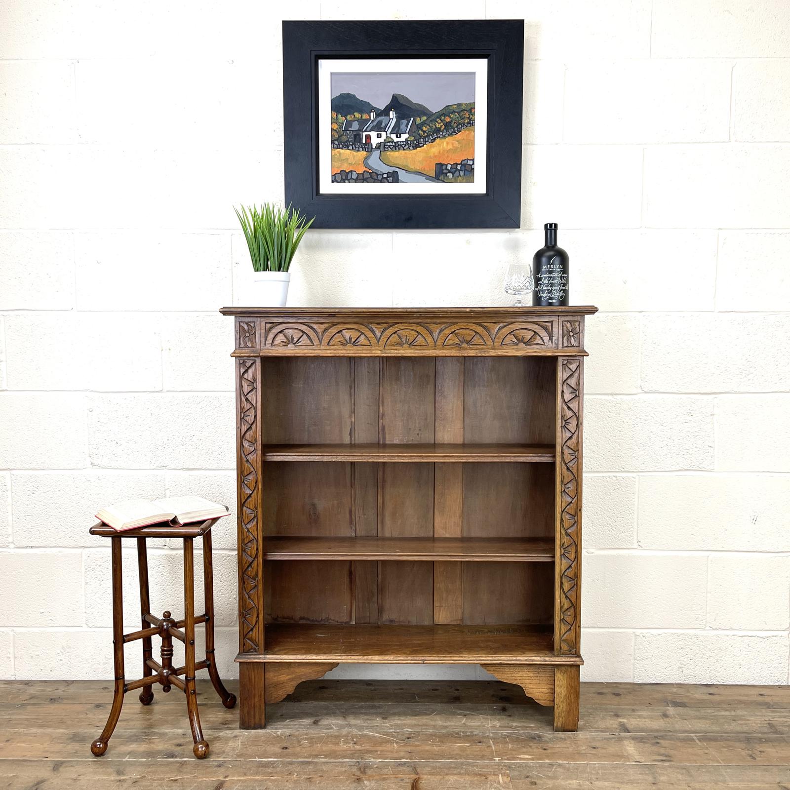 Early 20th Century Carved Bookcase (1 of 10) Early 20th Century Carved Bookcase (1 of 10)