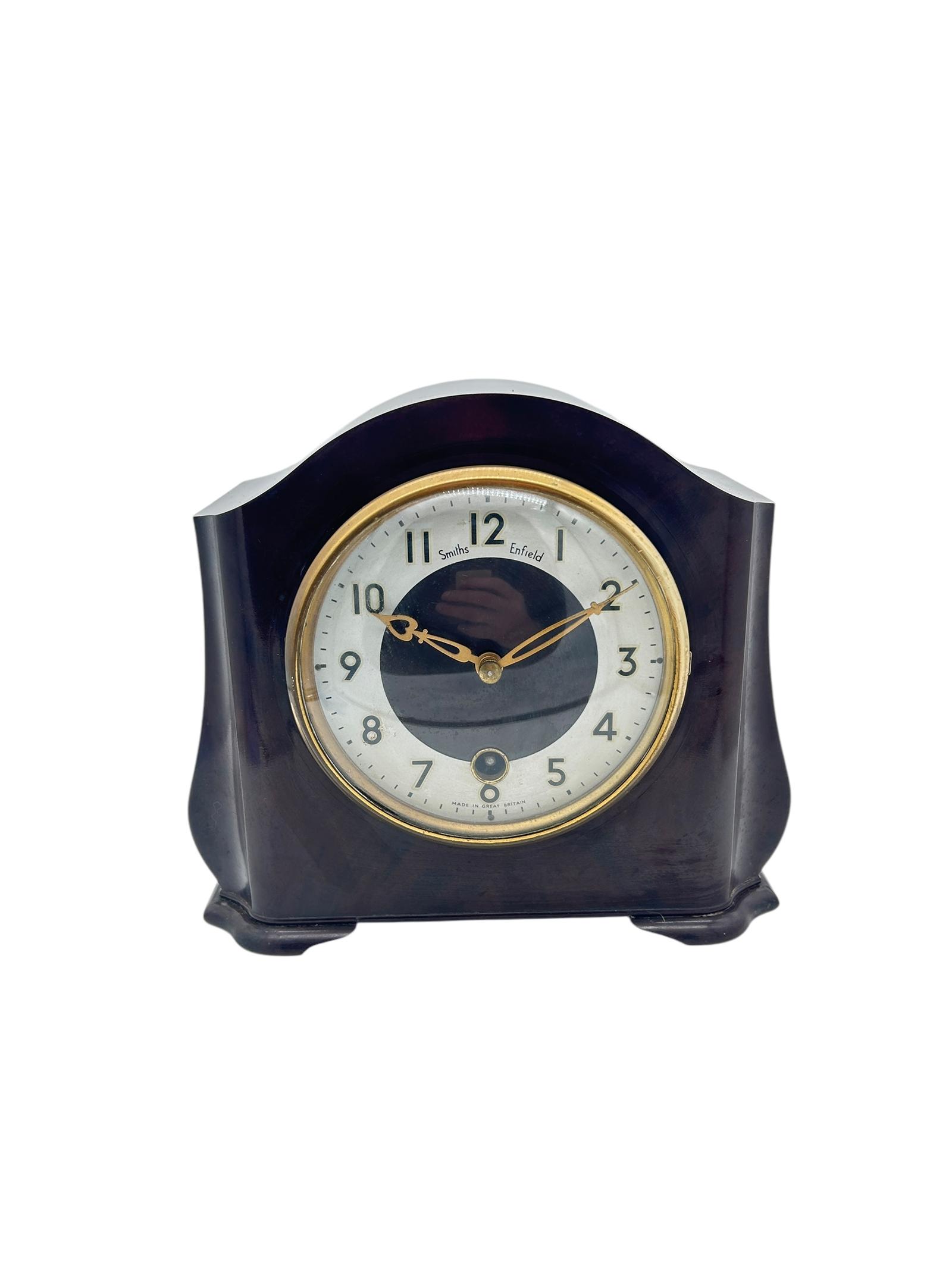 Wonderful Smiths Enfield Bakelite Case Mantel Clock – Ca1940 (1 of 9) Wonderful Smiths Enfield Bakelite Case Mantel Clock – Ca1940 (1 of 9)