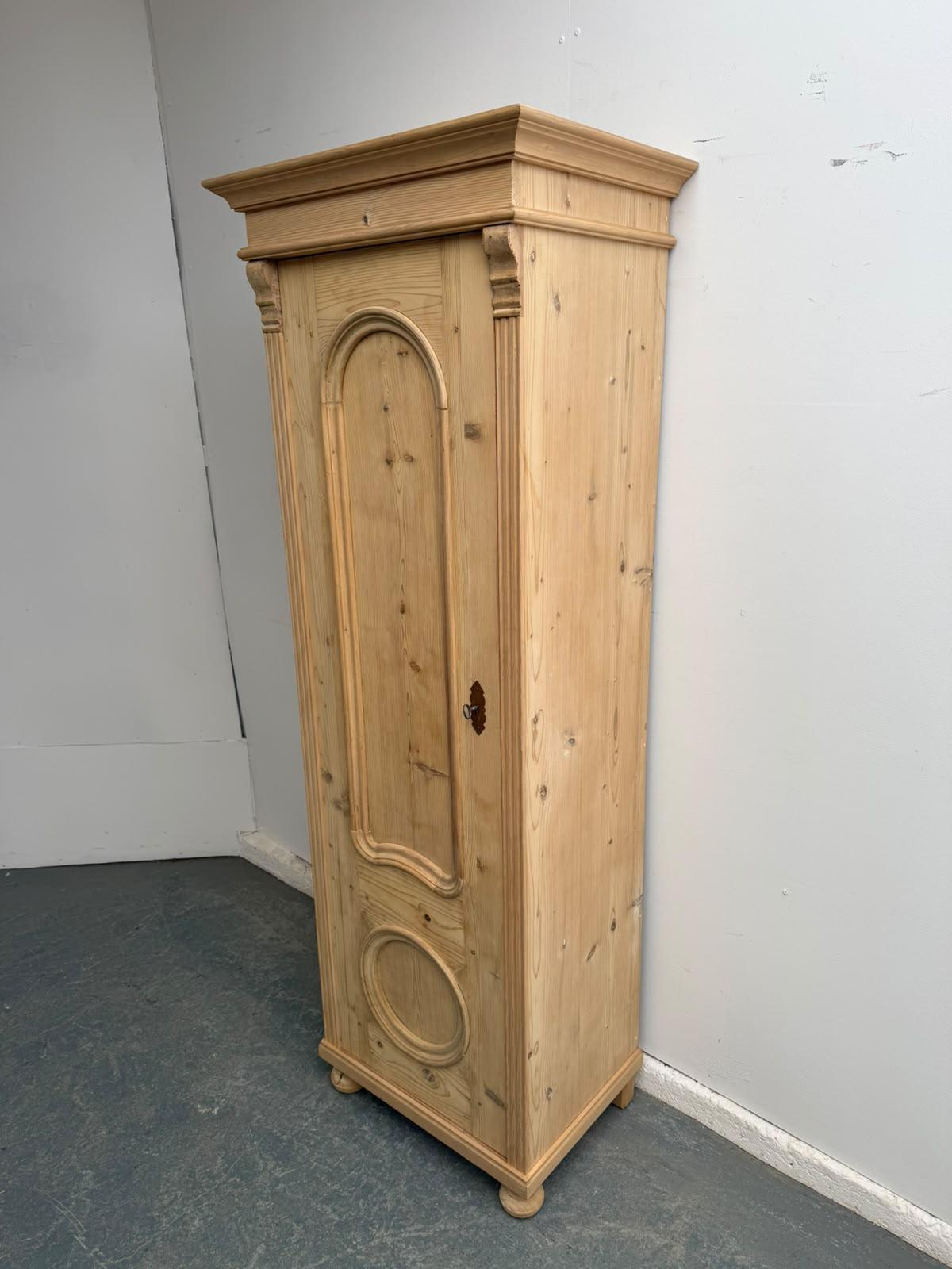 Lovely Art Deco Pine 1 Door Storage Cupboard to wax / paint (1 of 9) Lovely Art Deco Pine 1 Door Storage Cupboard to wax / paint (1 of 9)
