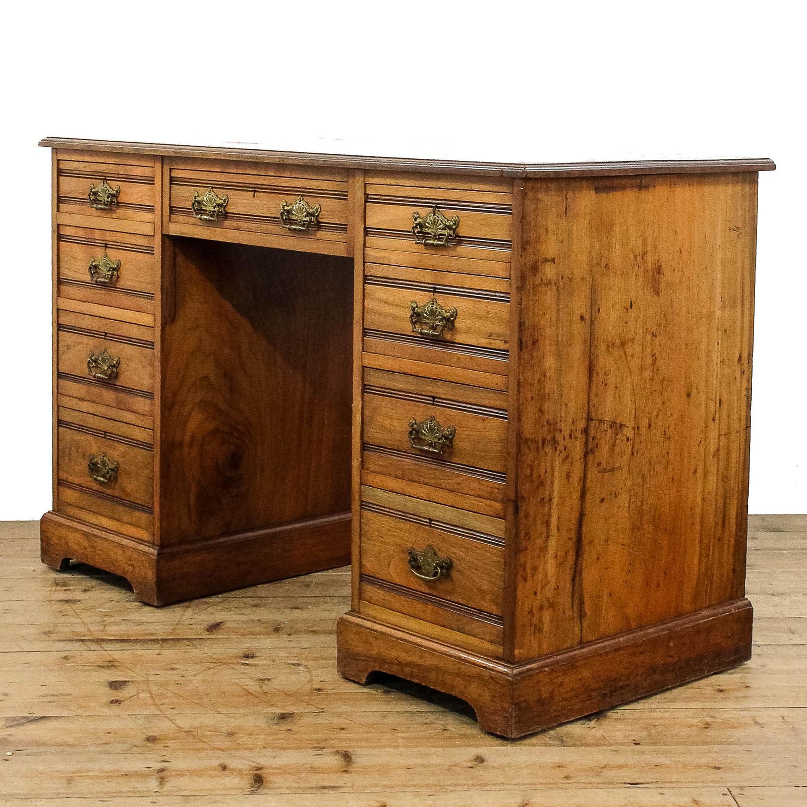 Antique Oak Pedestal Desk (1 of 10)