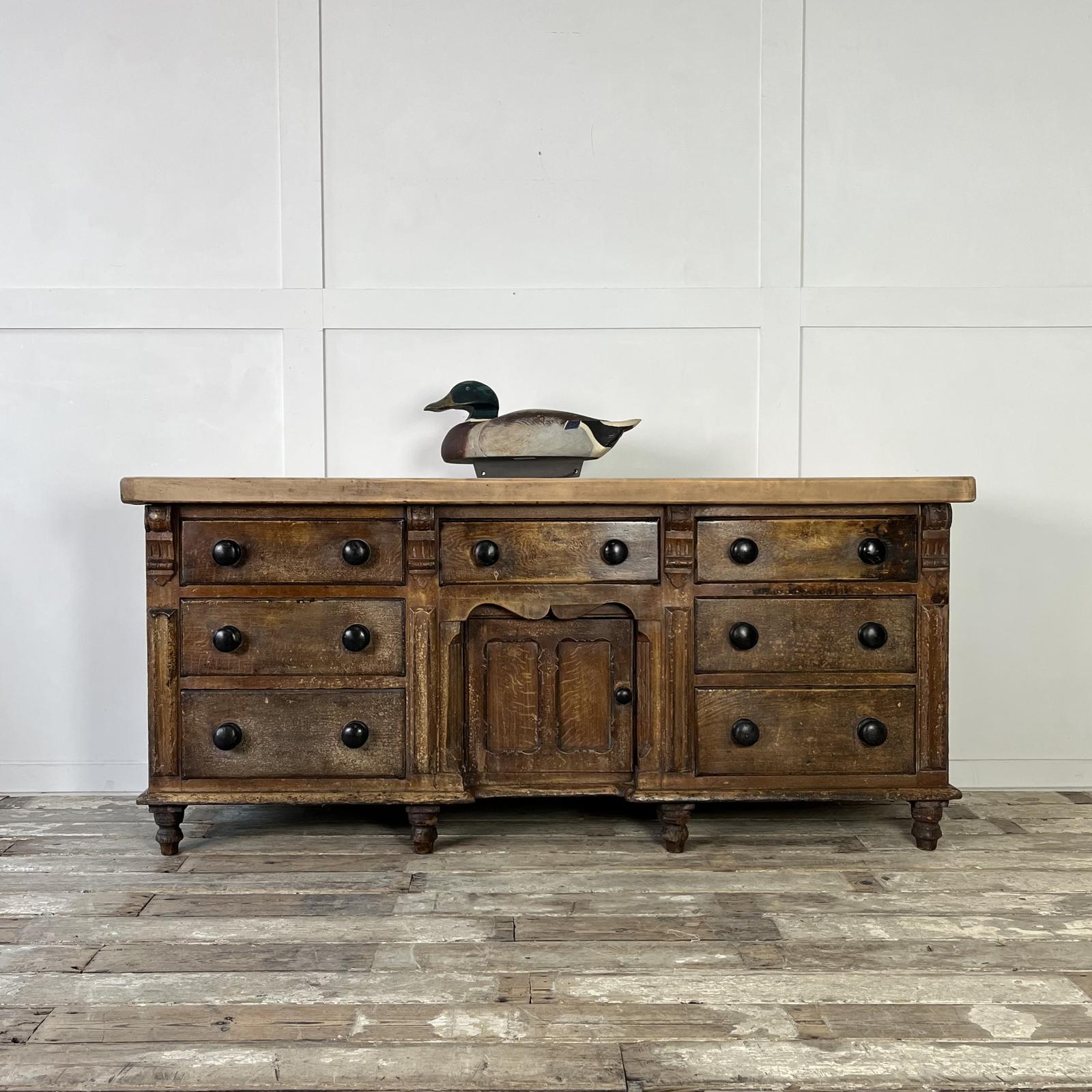 Victorian Pine & Sycamore Dresser Base (1 of 18)