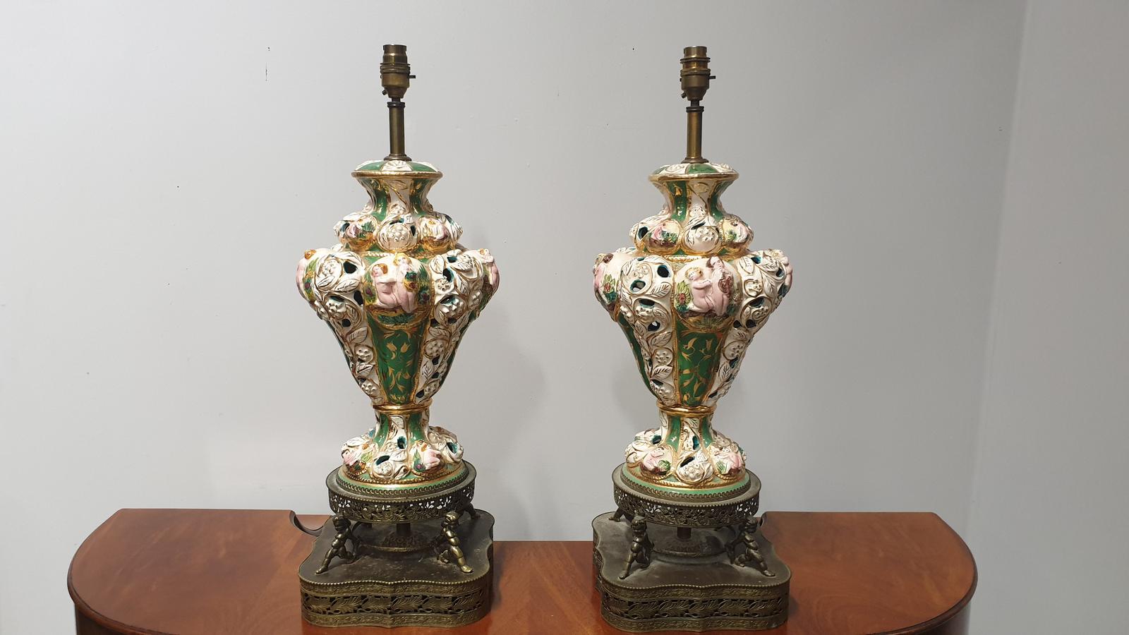 Large Pair of Italian Lamps (1 of 1)