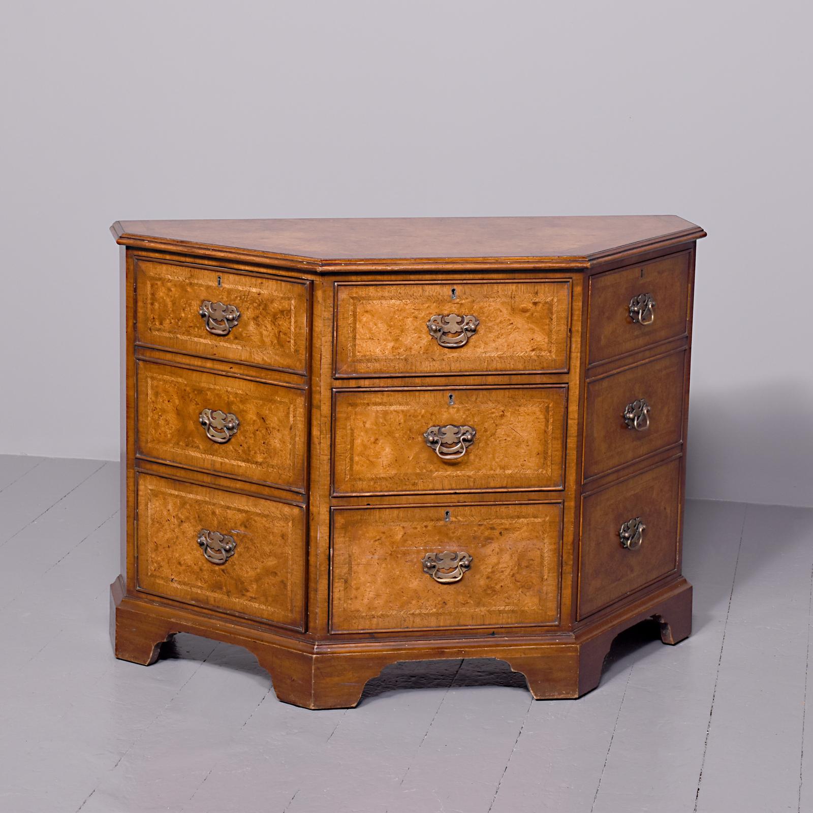 George II Style Walnut Floor Stand Cabinet c.1920 (1 of 10)