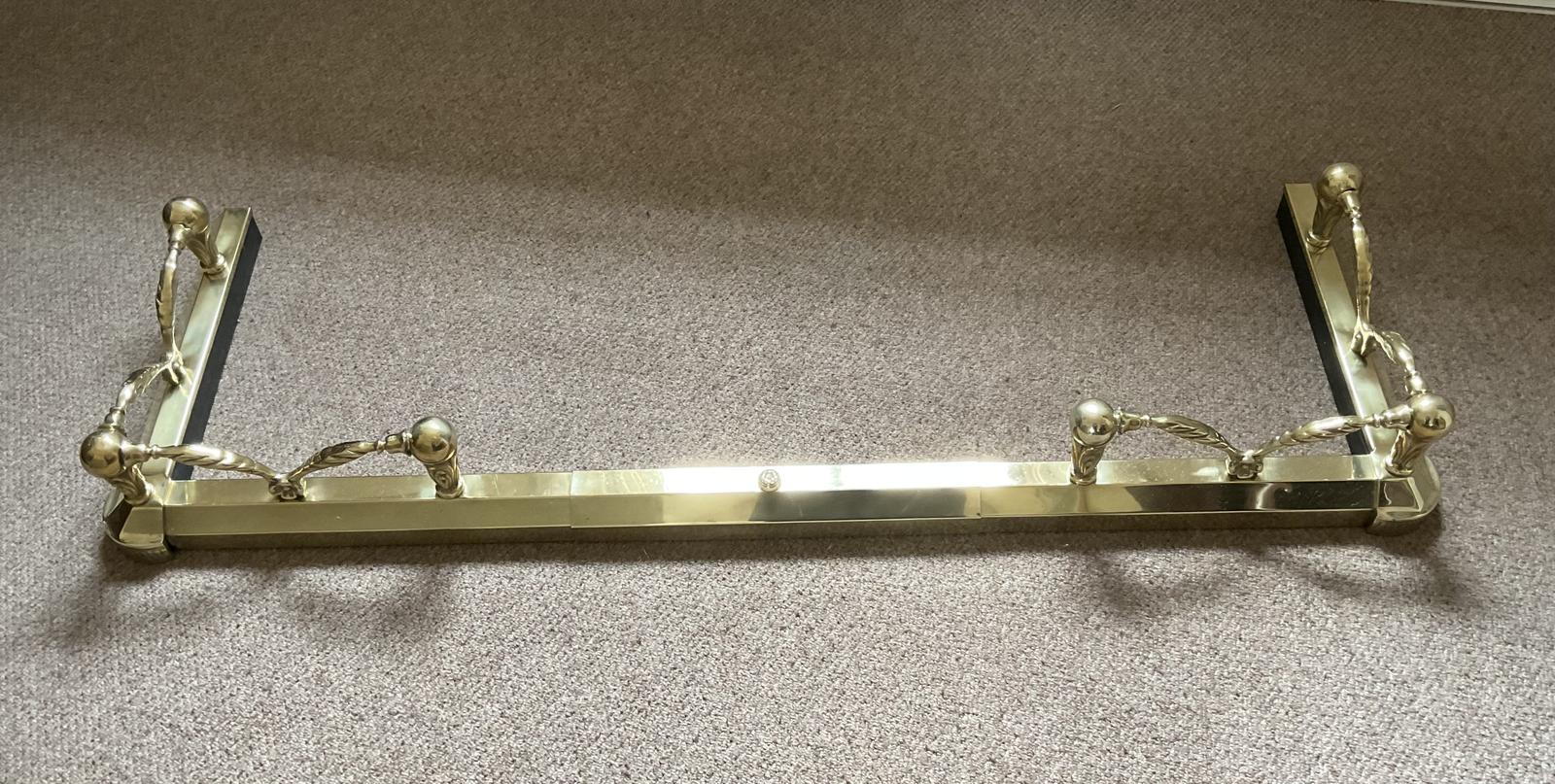 Late 19th Century Brass & Steel Adjustable Fender (1 of 3)