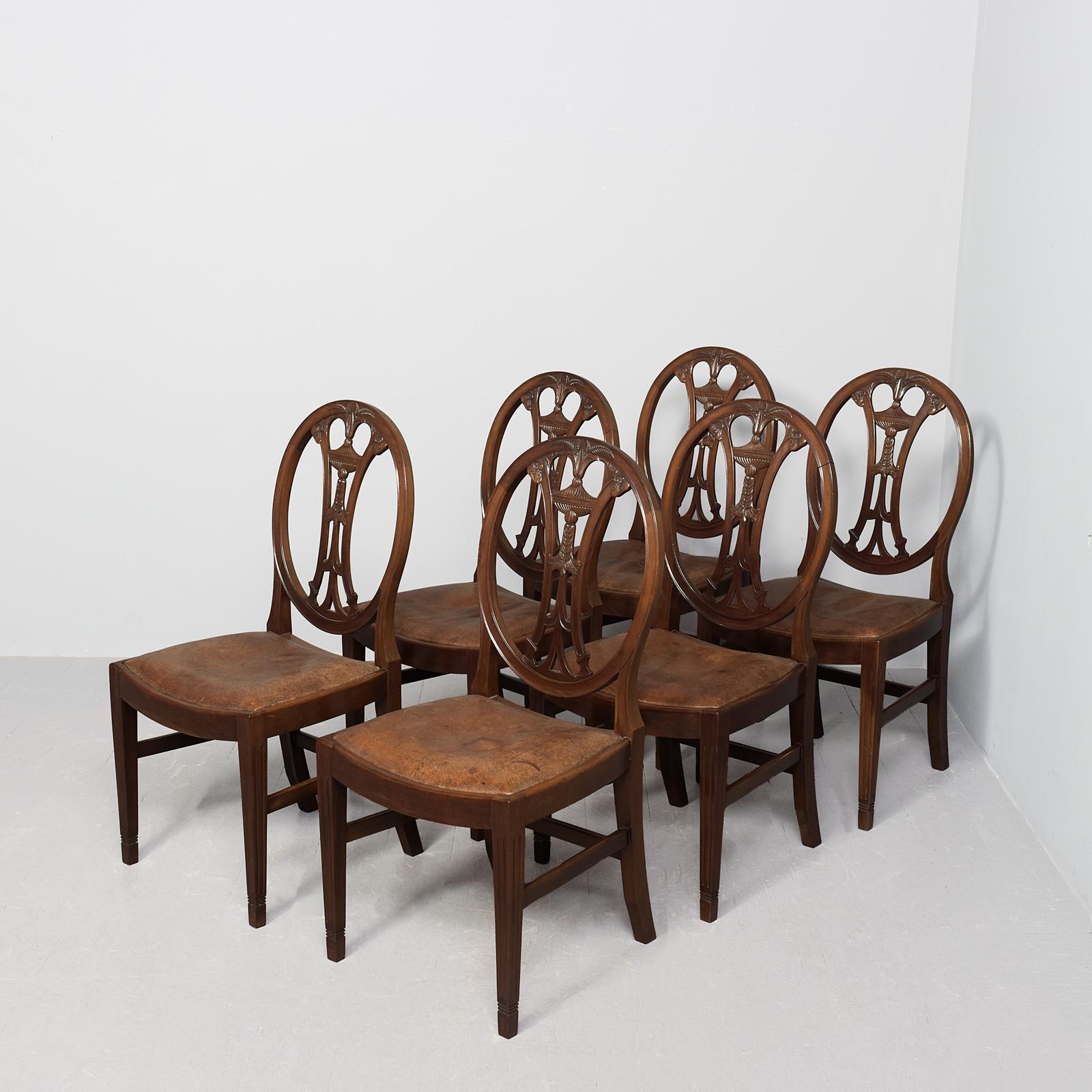 Set of 6 Quality Adam Style Dining Chairs (1 of 8) Set of 6 Quality Adam Style Dining Chairs (1 of 8)
