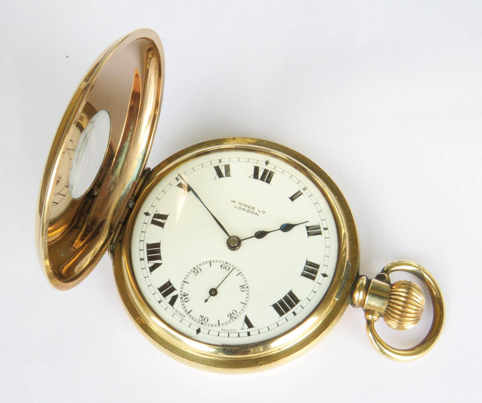 Pocket Watch: Antique Helvetia Half Hunter Pocket Watch (1 of 6)
