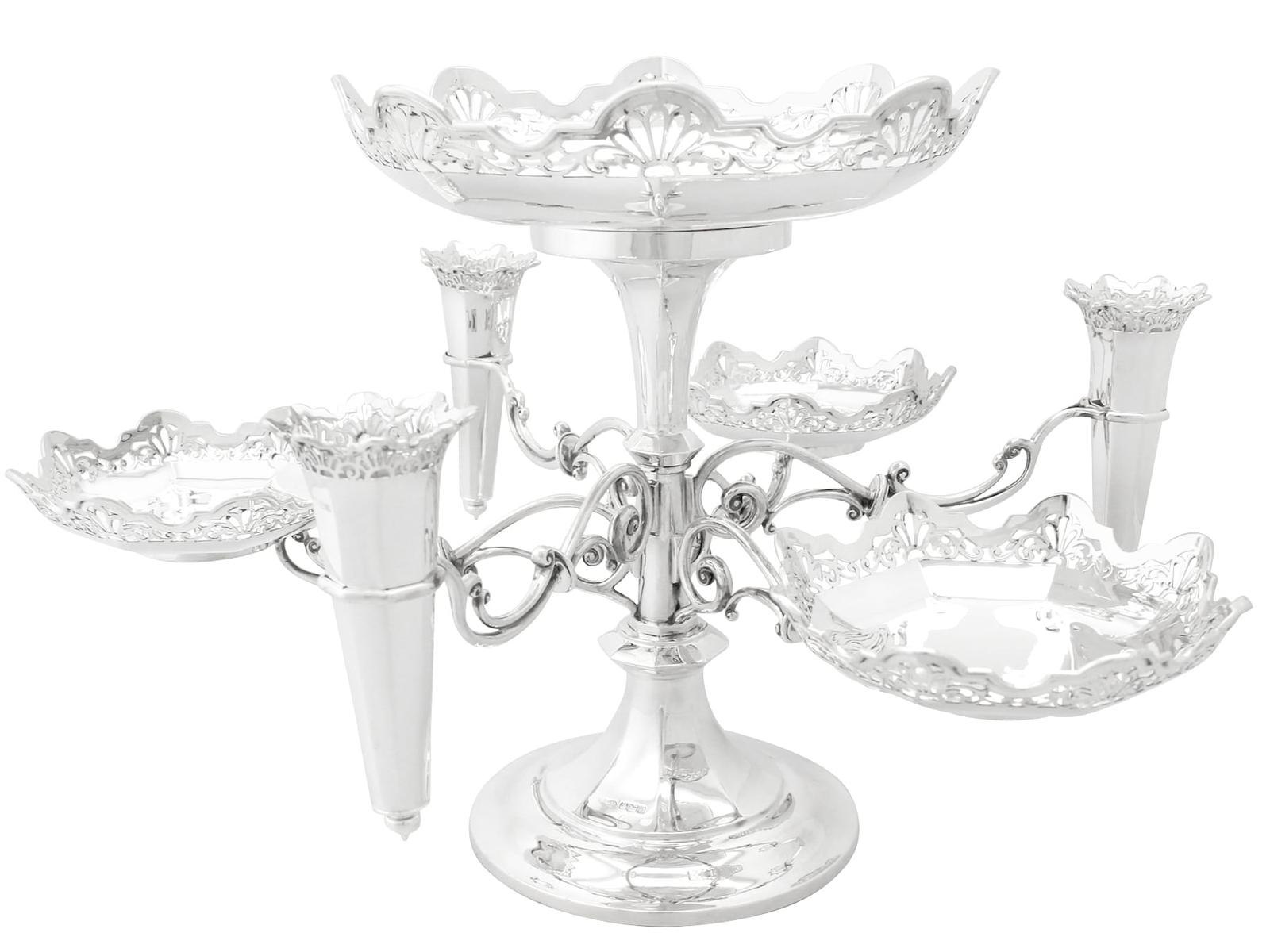 Antique George V Sterling Silver Epergne / Centrepiece (1 of 13)